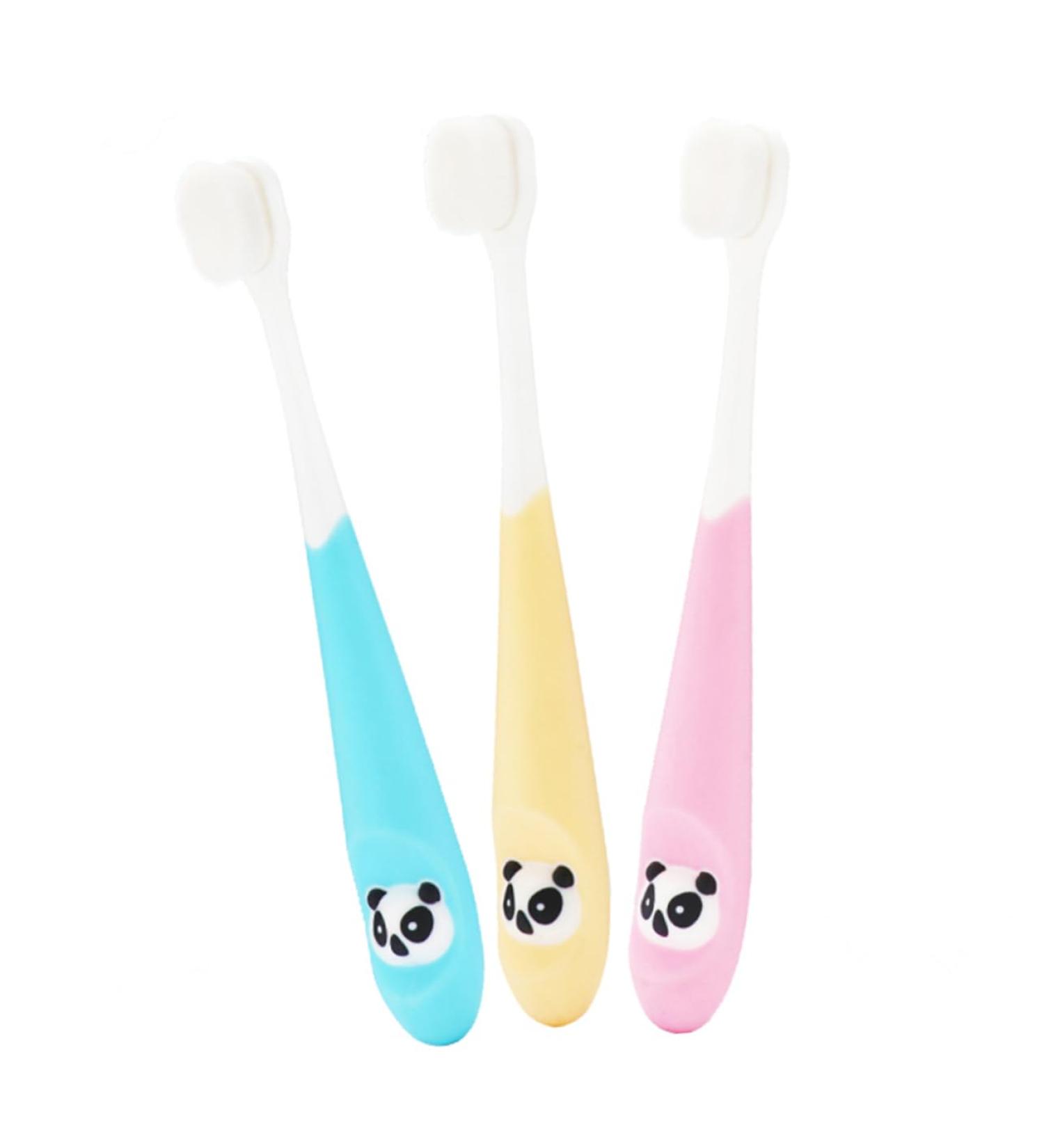 PartyKindom 3pcs Cartoon Baby Toothbrush Bristles - Soft Safe & Fun Oral Care for Kids - Buy Online on GoSupps.com