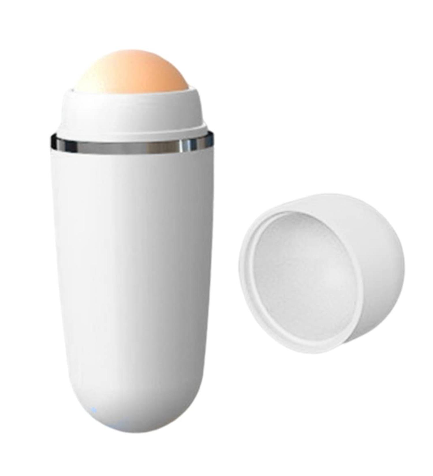 Volcanic Oil Absorbing Roller Face Oil Control Stick Facial Skin Care Tool White Manicure Tackle - Buy Online on GoSupps.com