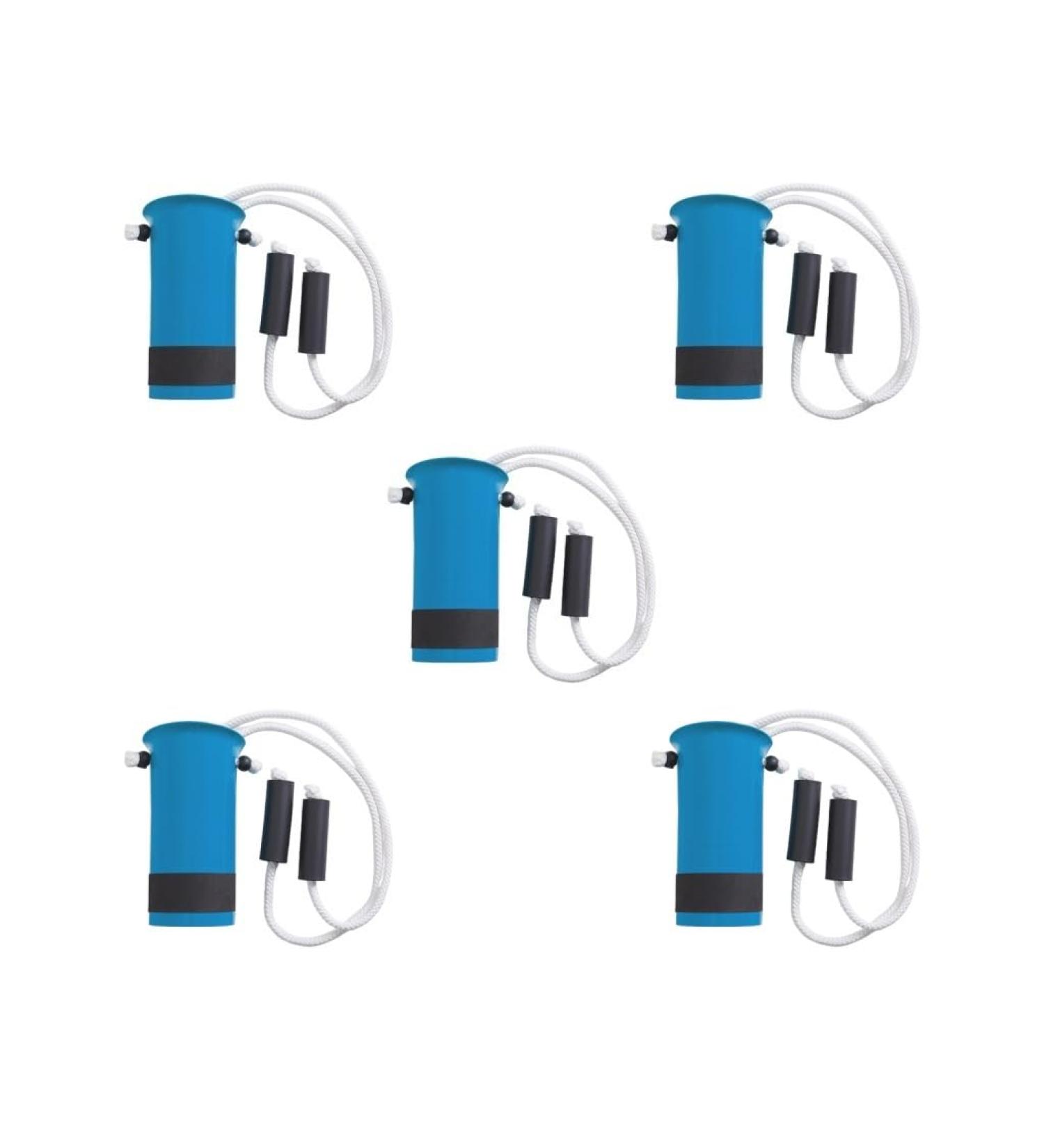 Set of 5 Anti-Slip Senior Sock Aid Helpers - Blue Stocking Slider Pulling Aid for Easy Dressing - Buy Online on GoSupps.com