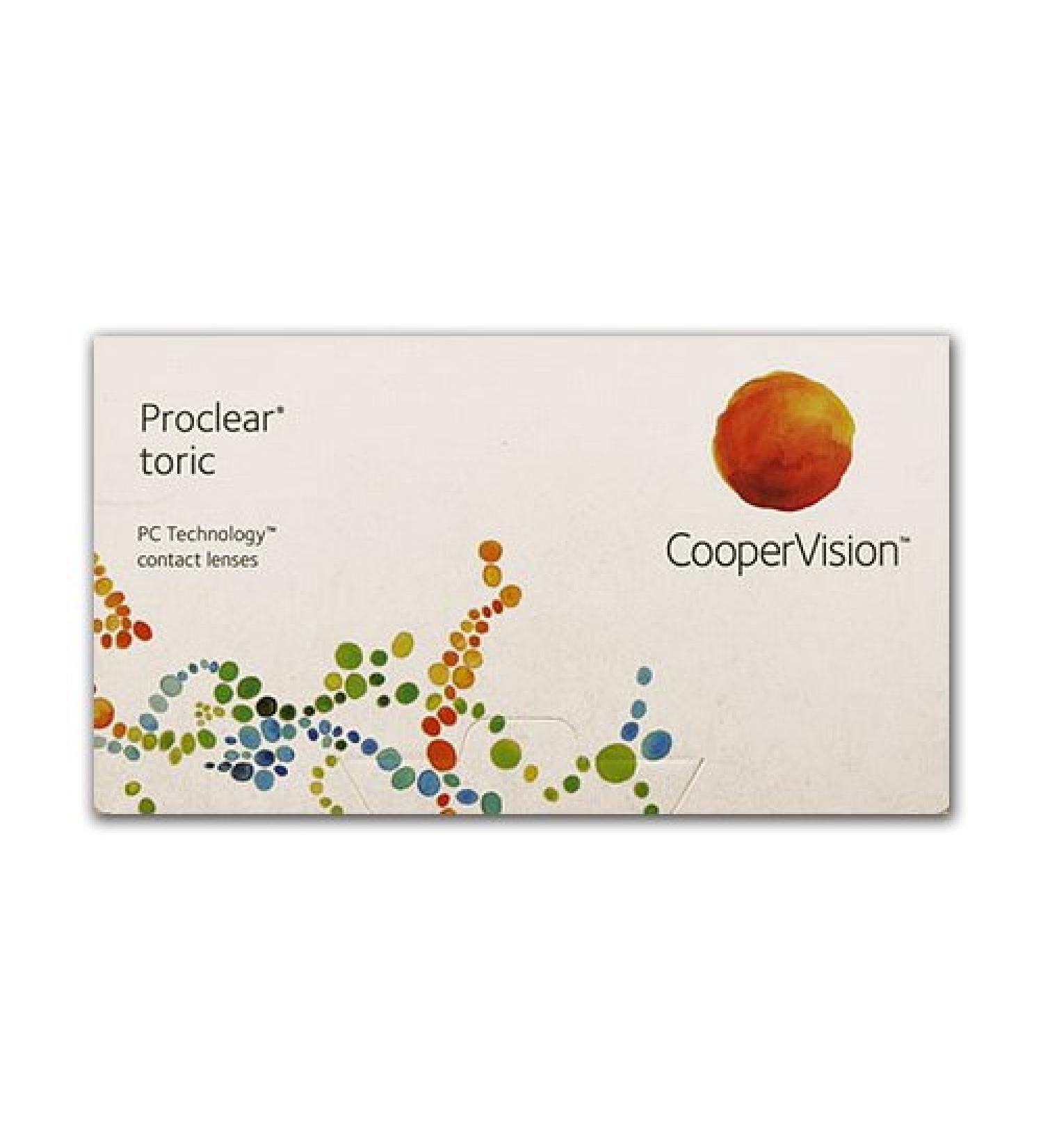 Cooper Vision Proclear Toric 6 pieces / BC 8.4 mm / DIA 14.4 / -2 25 Dioptrien