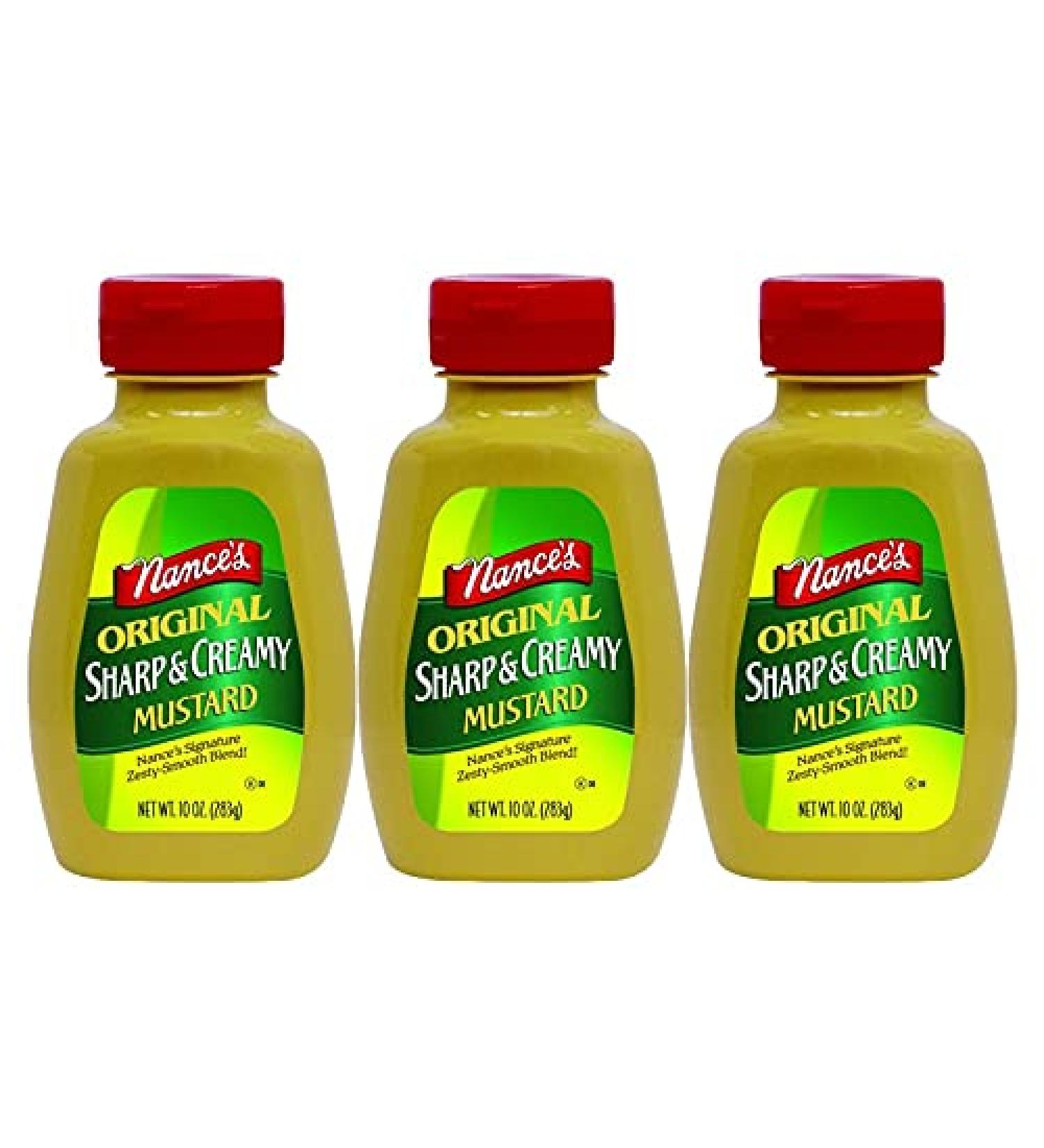 Nance's Mustard Sharp & Creamy 10.0 OZ(Pack of 3)