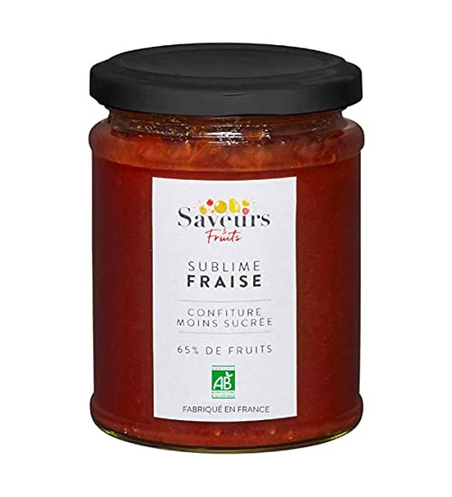 Flavors & Fruits - Less Sweet Strawberry Jam 65% Fruit 310G - Unit - Buy Online on GoSupps.com