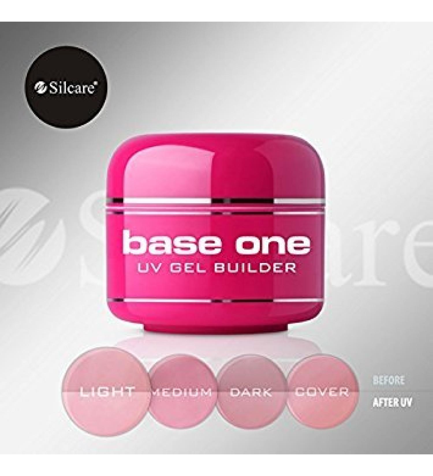 Base One Cover Light 30g UV Gel Camouflage Ideal for French Nails Silcare