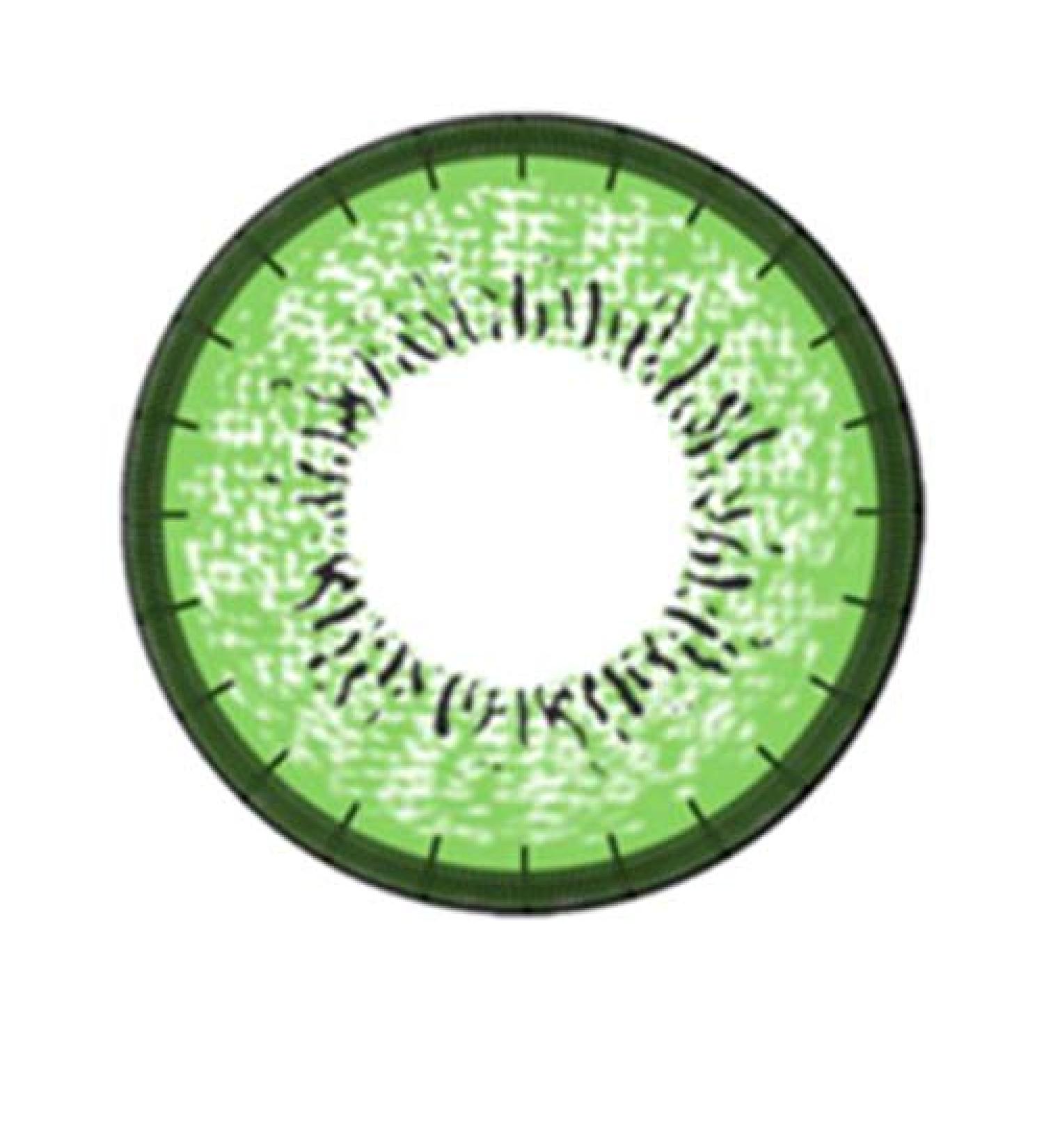Buy Matlens EOS Green Circle Contact Lenses - 3.5 Diopters 2 Lenses + Care Kit Perfect for Stunning Eye Colors - Buy Online on GoSupps.com