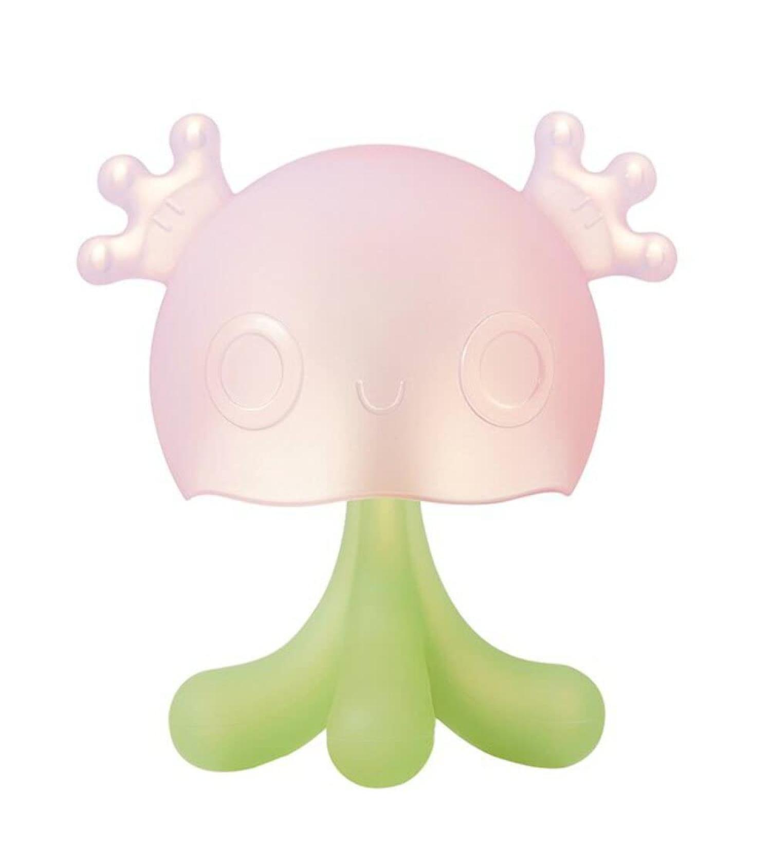 Bc Babycare BPA-Free Silicone Jellyfish Rattle Teether Pacifier - Pink | Toddler Toy & Stroller Accessory - US - Buy Online on GoSupps.com