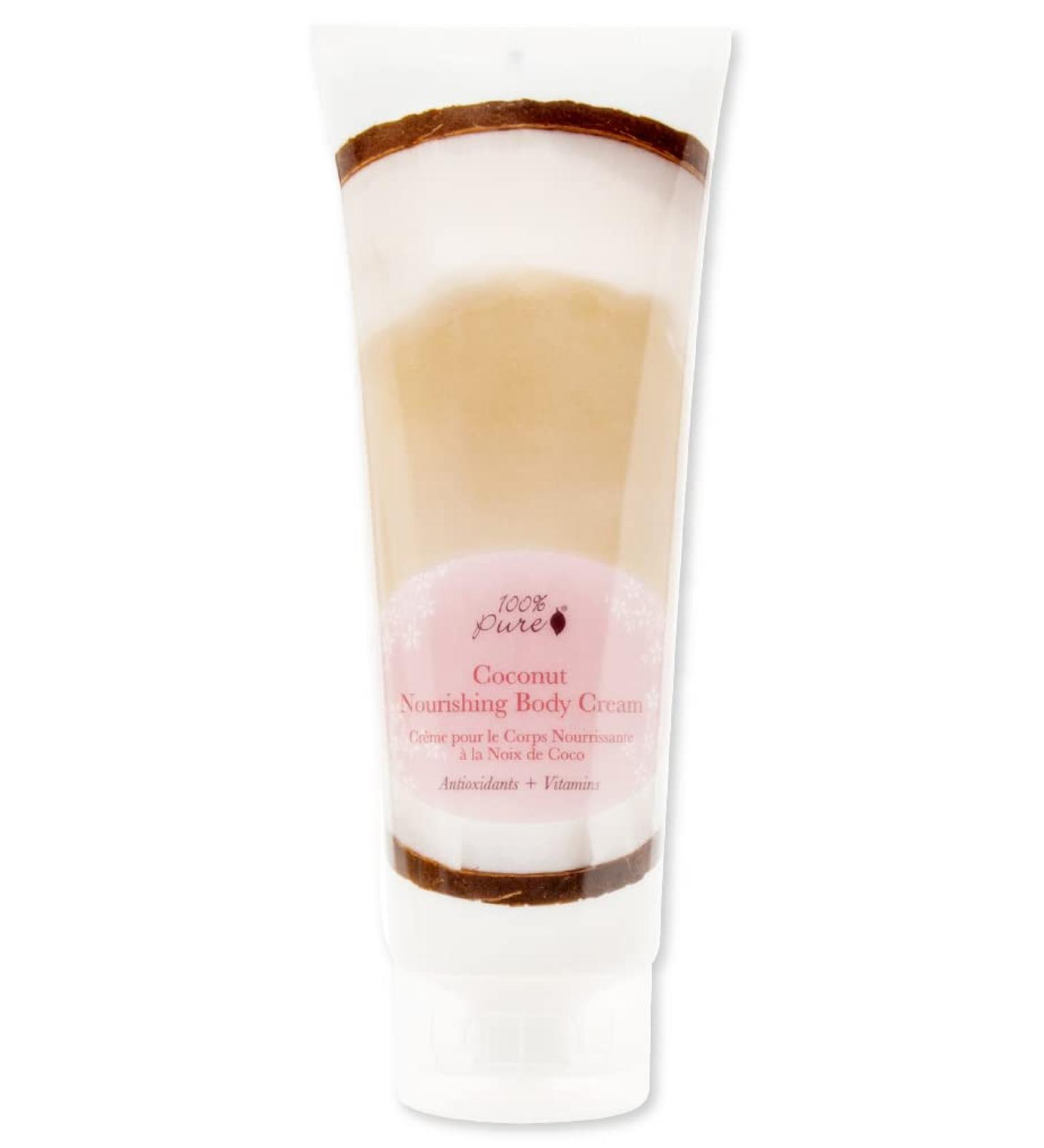 100% PURE Nourishing Body Cream Coconut Lotion Luxurious Dry Skin Hydration & Replenishment Natural Anti-Aging Moisturizer & Skincare for All Skin Types Women & Men - Vegan - 8 oz Coconut 8 Ounce (Pack of 1) - Buy Online on GoSupps.com