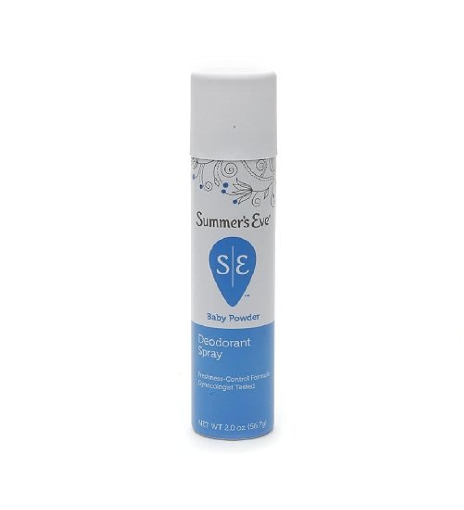 Summer's Eve Feminine Deodorant Spray Baby Powder 2 OZ