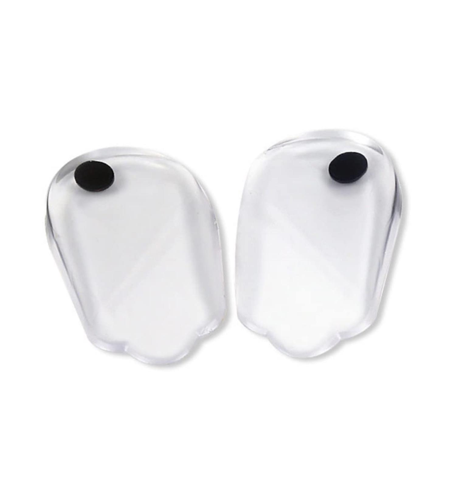 NOLITOY Orthotic Heel Pads - 2 Pairs Silicone Insoles for Plantar Support Massage & Comfort - Half Heel Inserts 11X6cm - Buy Online on GoSupps.com