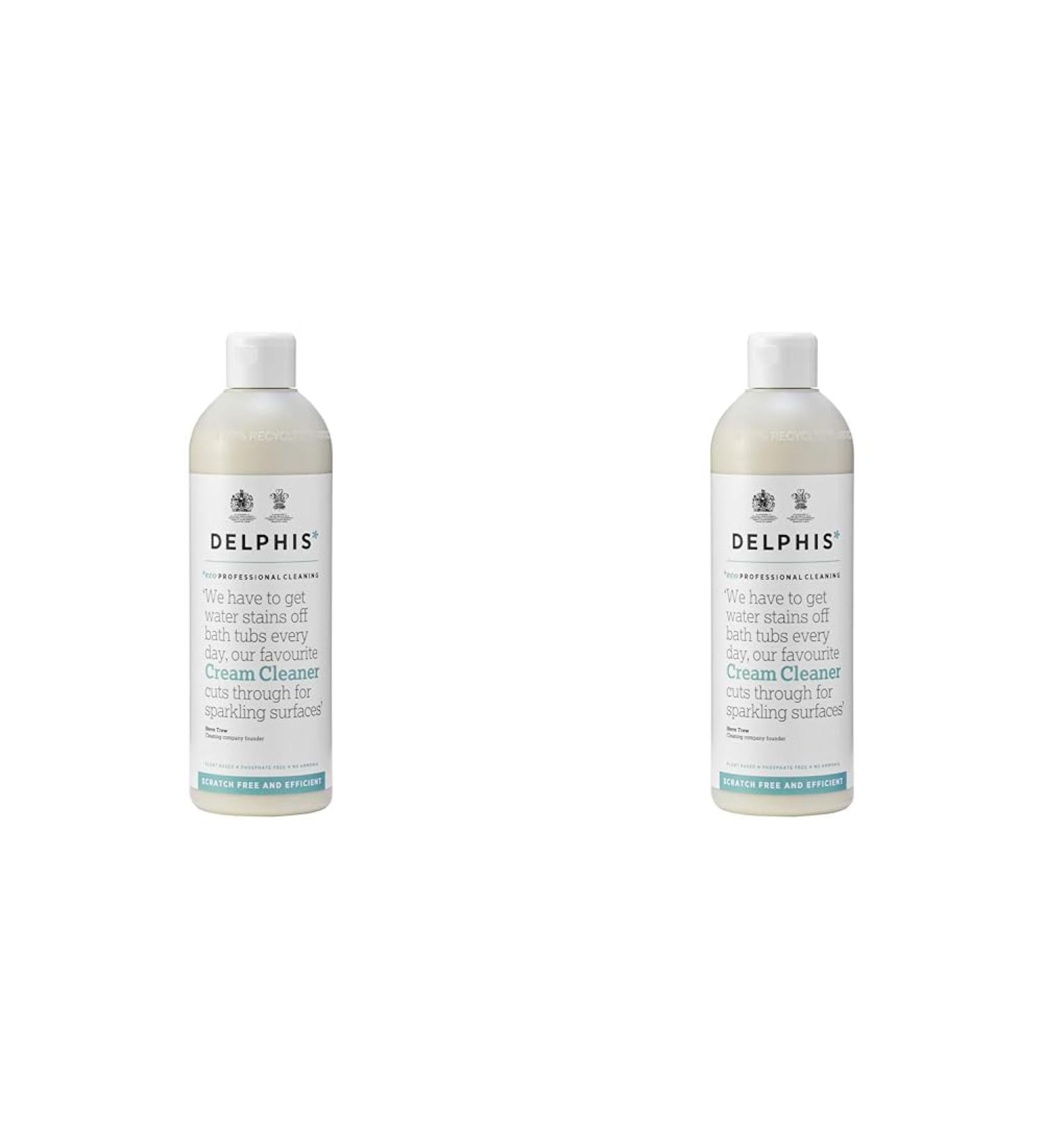Delphis Eco Multi Use Non Scratch Cream Cleaner 500ml | Eco Friendly | Kitchen & Bathroom Cream Cleaner (Pack of 2) - Buy Online on GoSupps.com