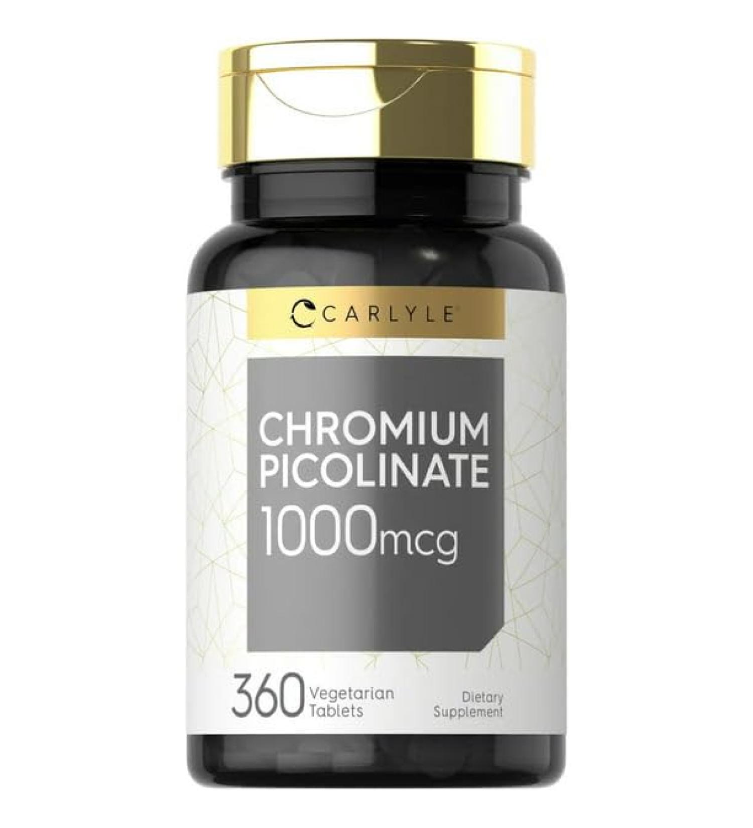 Ultra Chromium Picolinate 1000mcg | 360 Tablets by IKJ - Premium Quality Chromium Supplement - Buy Online on GoSupps.com