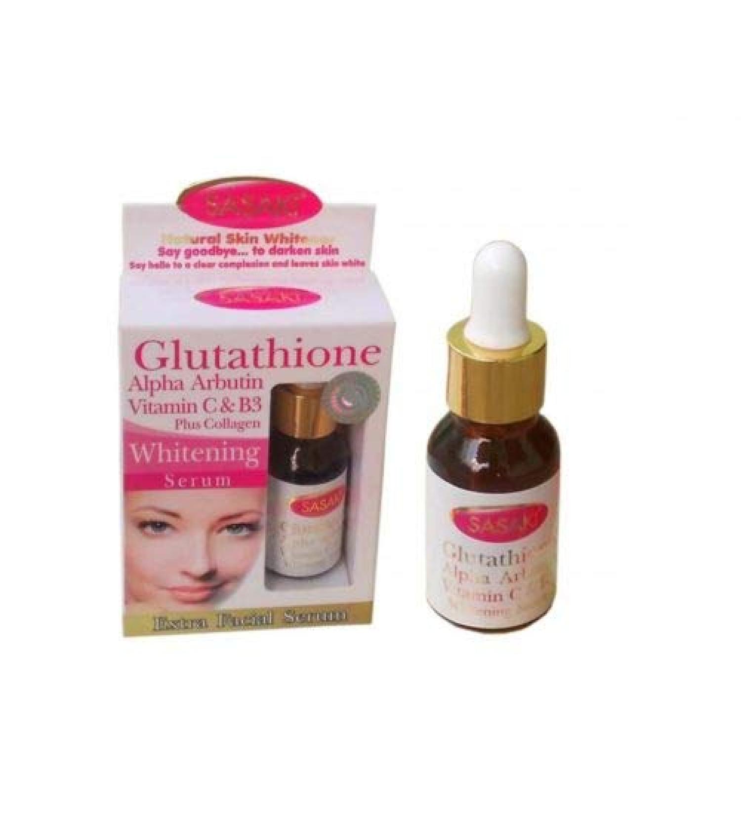 SASAKI SKIN WHITENING SERUM GLUTATHIONE ALPHA ARBUTIN VITAMIN C PLUS COLLAGEN