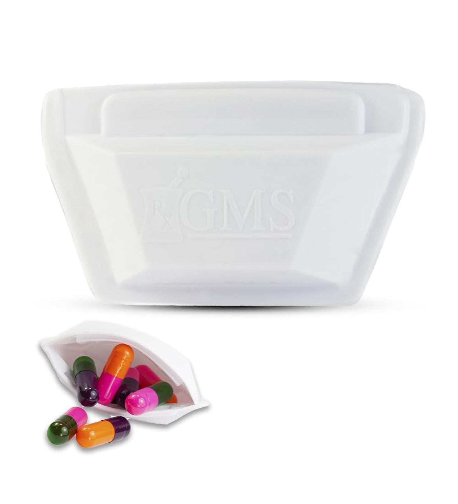 GMS Squeezable Pocket Pill Case - Travel-Friendly Lightweight Pill Organizer - Secure Medicine Storage - Discreet & Sturdy Design - Ideal for On-the-Go Use (1 Count - Buy Online on GoSupps.com