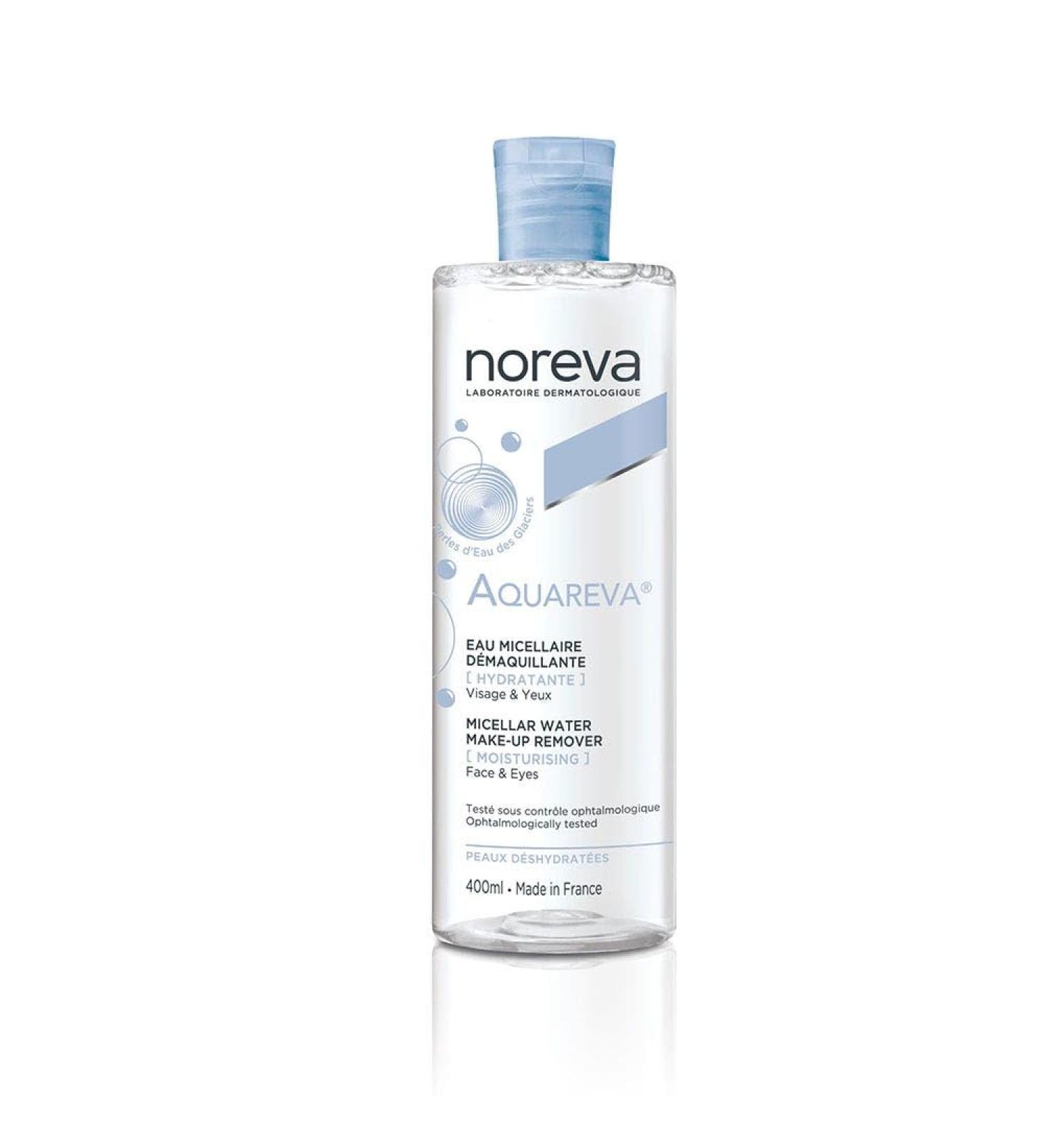Noreva Aquareva Moisturizing Make-Up Remover Micellar Water 400 ml for Face and Eyes Dehydrated Skin Noreva