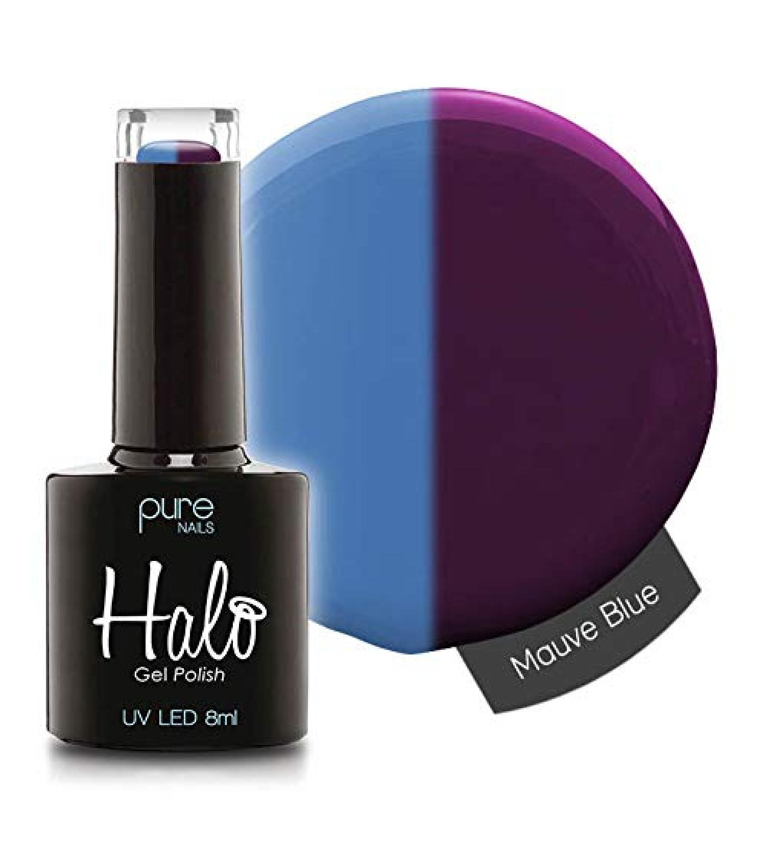Halo Gel Polish *Full Range 8ml* **CHOOSE YOUR COLOUR(S)** (Mauve Blue N2870) Mauve Blue N2870 8 ml (Pack of 1)