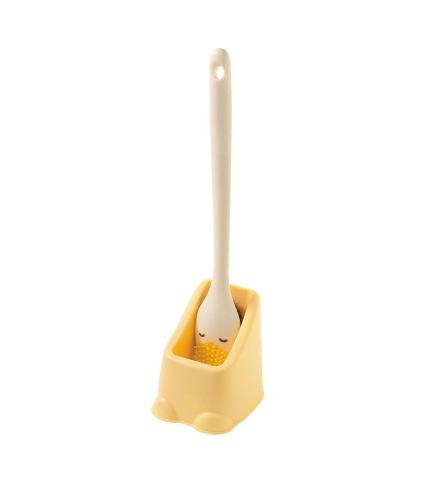 Innovative Duckbill Toilet Cleaning Tool Clean Difficult Corner Eliminate Comfortable Grip Handle Home Office Household Cleaning Tool Yellow - Buy Online on GoSupps.com