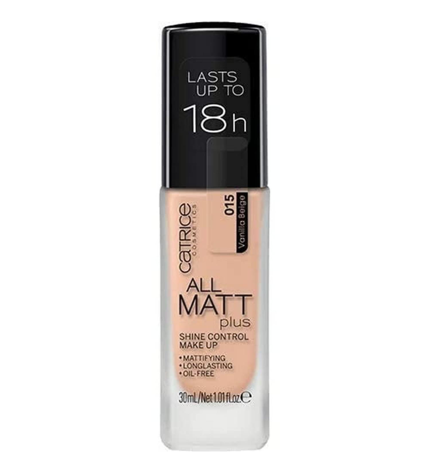 Catrice All Matt Shine Control Foundation - High Coverage Vegan Makeup with Vitamin E & Evermat | No. 015 Vanilla Beige - International Shipping - Buy Online on GoSupps.com