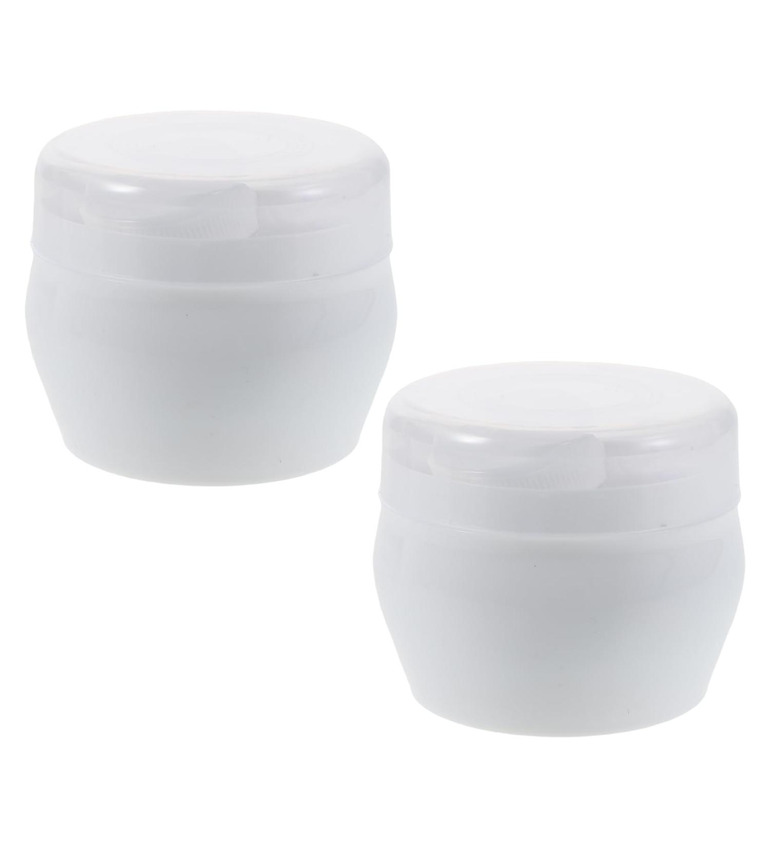 Lot de 2 Distributeurs de Houppette Rechargeables Blancs tui Poudre pour B b Portable avec Applicateur Doux pour Change et Voyage Pot de Poudre Corps S curis et Pratique - Buy Online on GoSupps.com