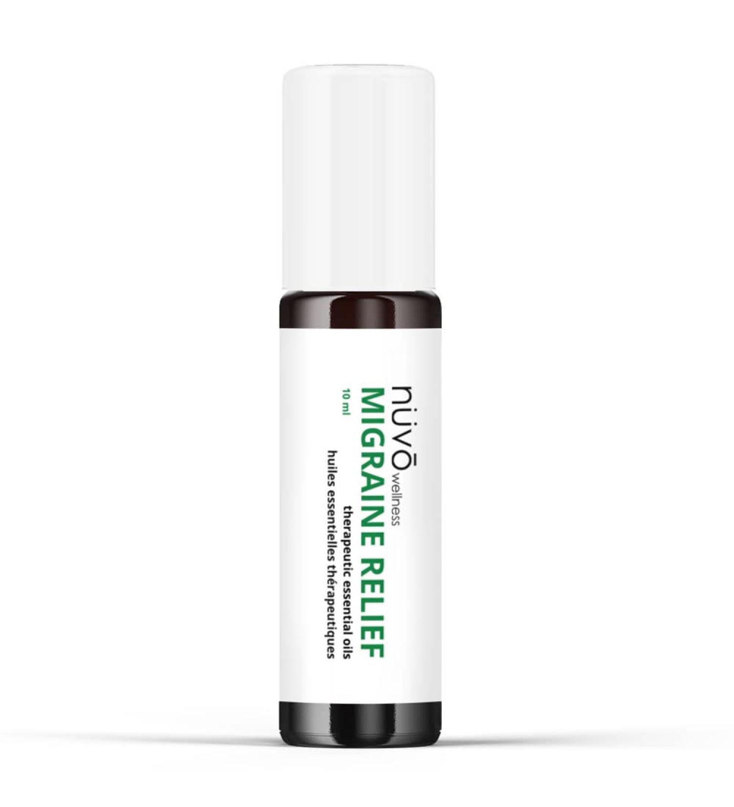 NUVO Wellness Migraine Relief Stick - Aromatherapy Roll On Supporting Headache Relief - Organic Essential Oil Blend with Peppermint, Lavender & Eucalyptus - (10mL) Migraine 1 Pack