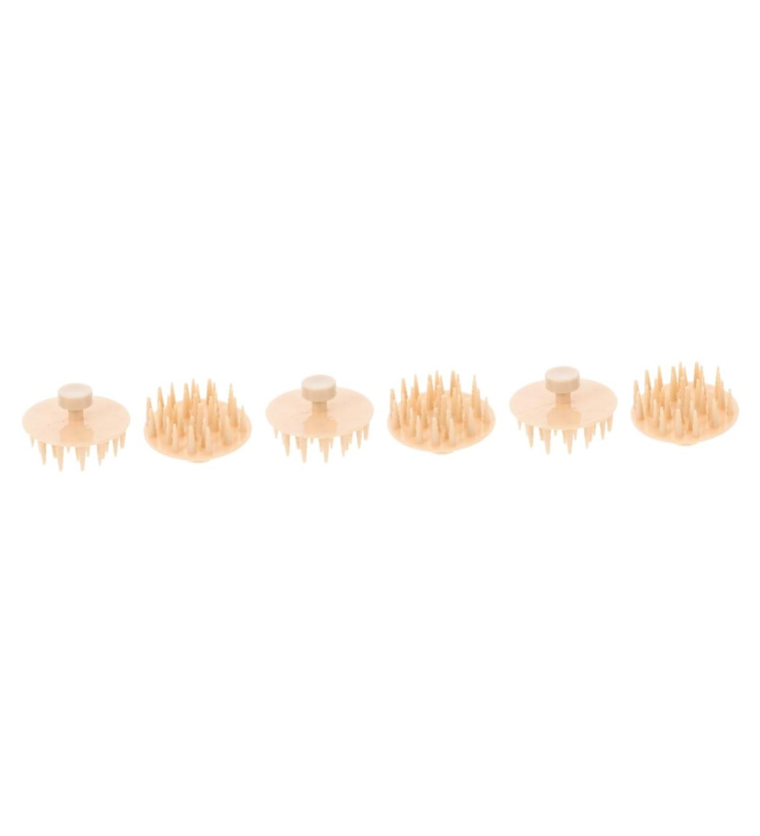 Beavorty 6pi ces Brosse Cheveux Compacte Avec Masseur Pour Chevelu Brosse Shampooing Et Massage limine Les Pellicules Id ale Pour Femmes Voyages 5X5X3CMx3pcs Jaunex3pcs - Buy Online on GoSupps.com