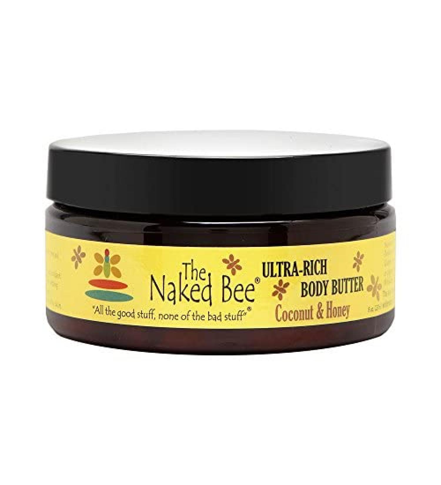 The Naked Bee Coconut Honey Body Butter 8 oz | Hydrating & Nourishing Skin Moisturizer - Buy Online on GoSupps.com