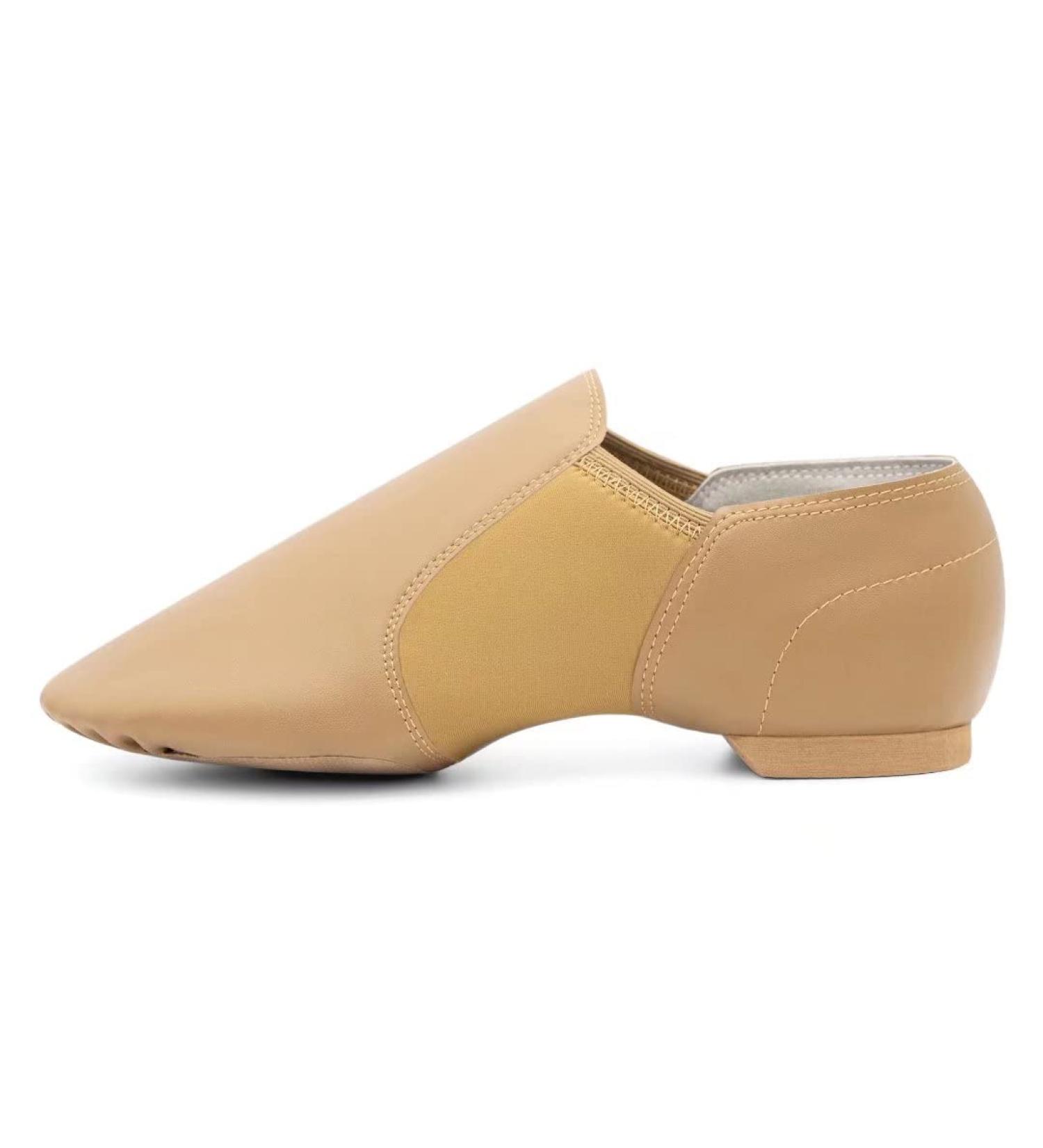 Asyusyu Jazz Shoes for Kids | Neo-Flex Slip-On Soft PU Leather | Modern Split Sole Dance Shoes - 18 EU Brown - Buy Online on GoSupps.com