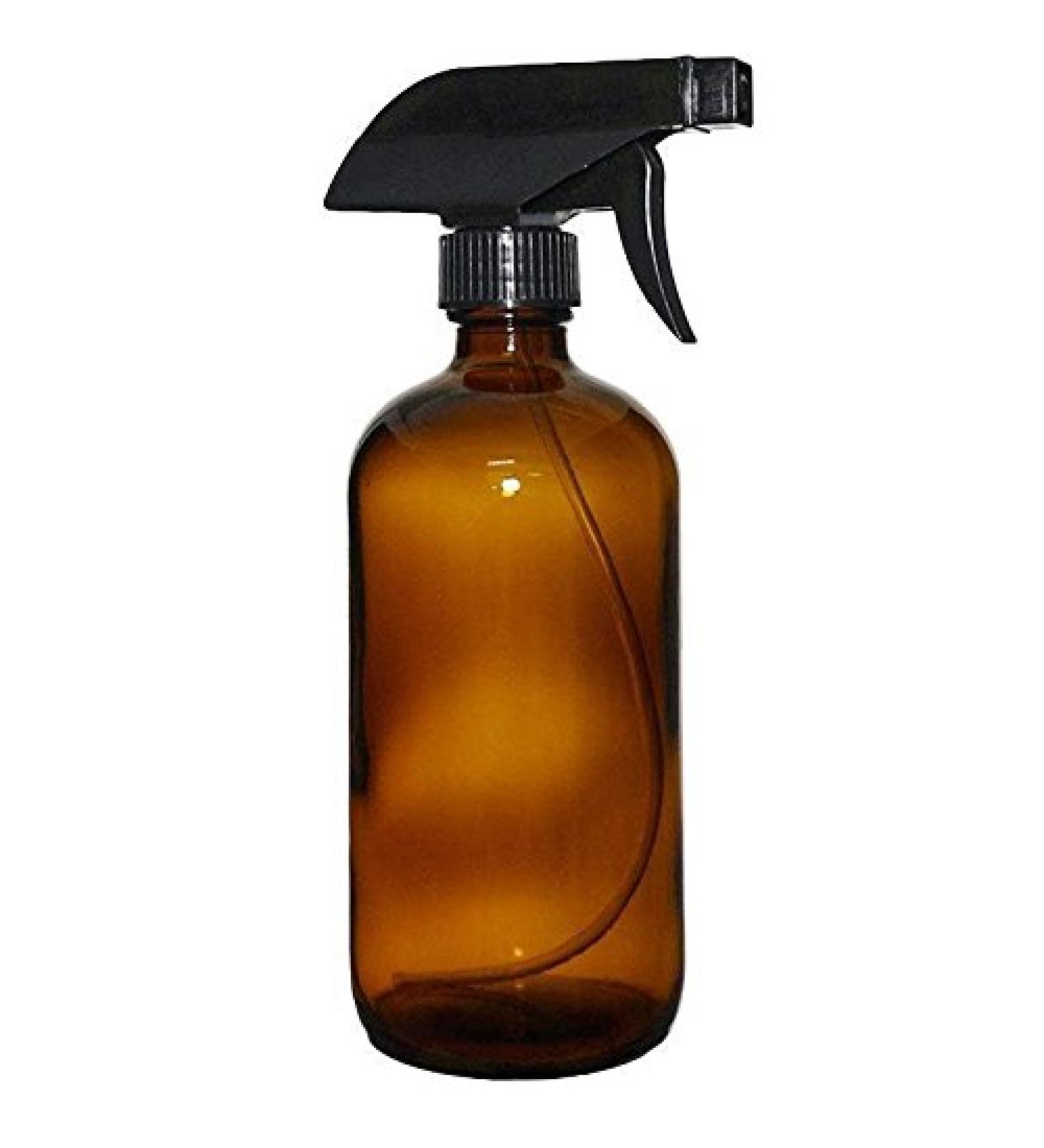 Amber Spray Bottle Fine Mist Long Straw (Color May Vary) 16 Ounces - Buy Online on GoSupps.com