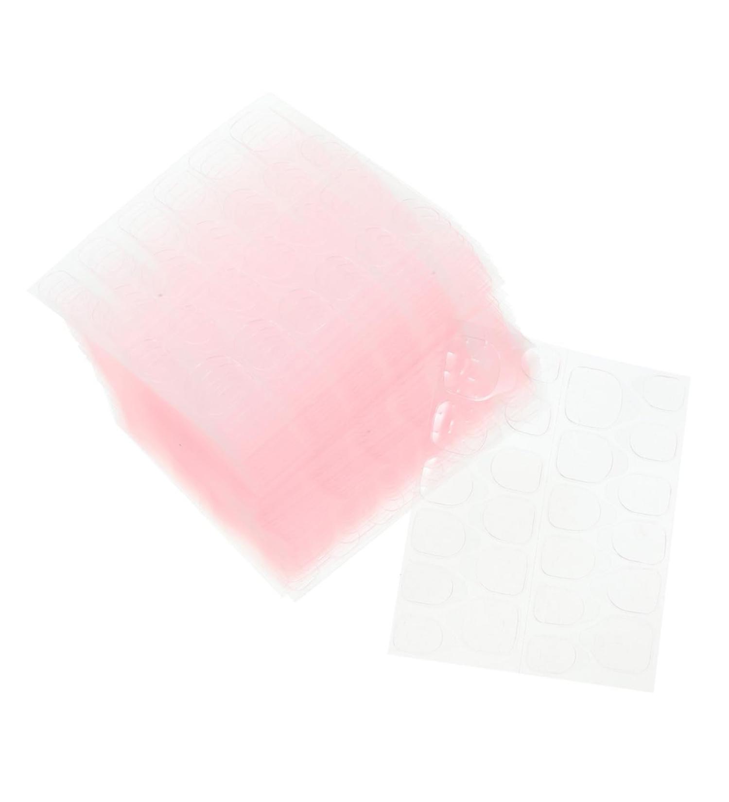 SOESFOUFU 100 Sheets Jelly Gel Nails Fake Nails Fake Nail Glue Nail Sticker Press on Nail Glues Glue for Nails Sticky Adhesive Nail Tabs Stickers Manicure Label Jelly Glue Pink - Buy Online on GoSupps.com