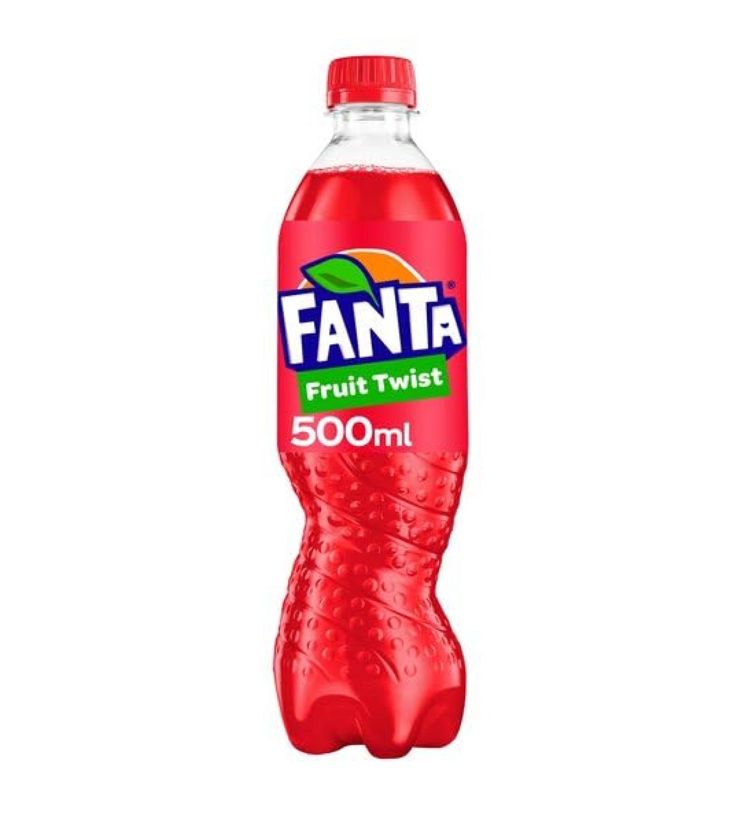 Fanta Fruit Twist 500ml Bottles (24) Mixed Fruit 24