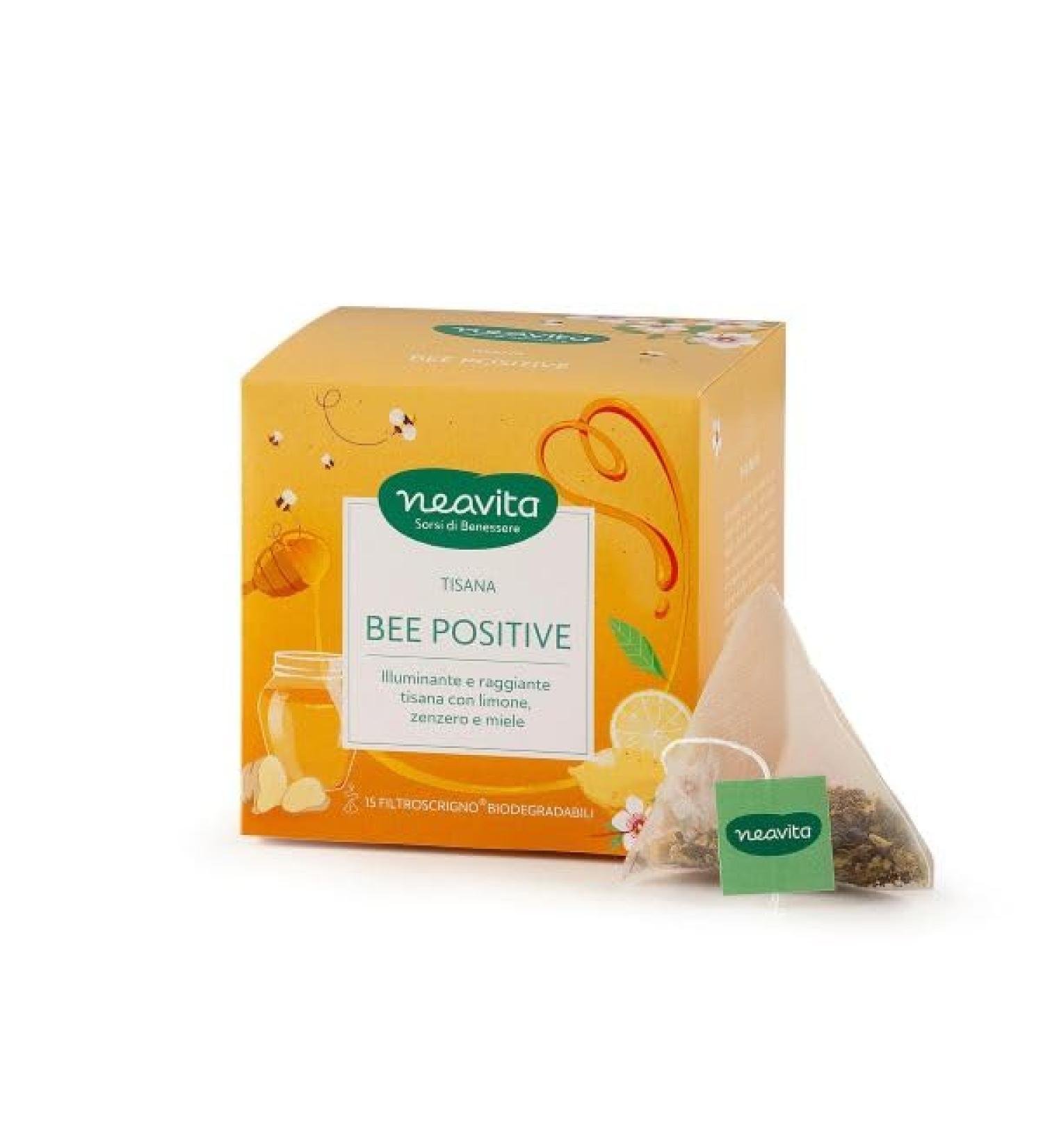Neavita Neavita "Bee Positive" cheer up and brighten herbal tea with honey lemon and ginger