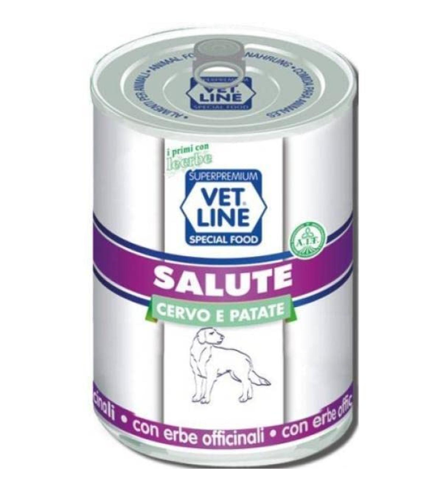 Vet Line Chien Sant Cerf et Pommes de terre de 400 grammes - Buy Online on GoSupps.com