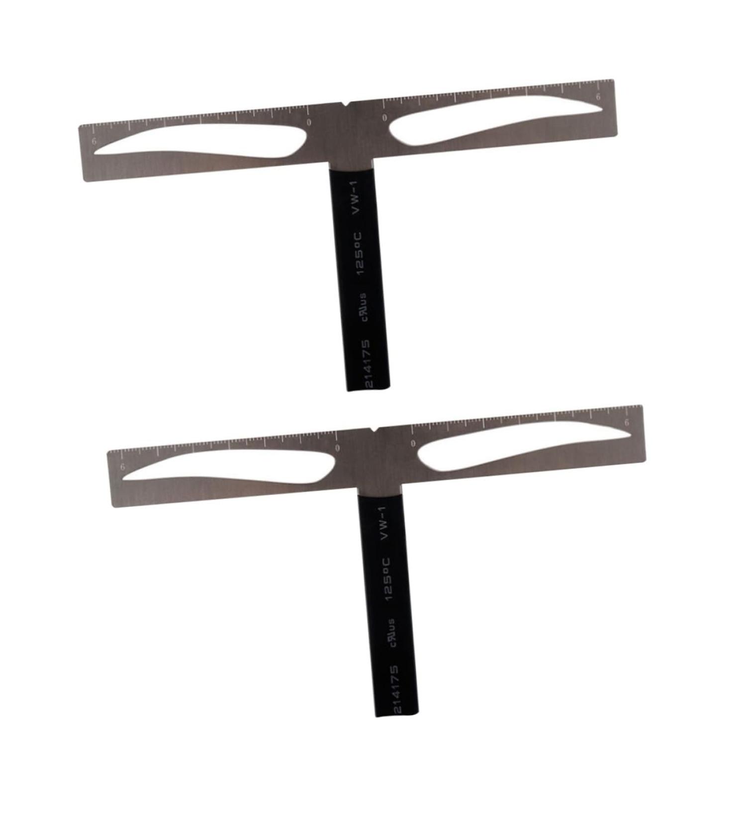 FOMIYES 2pcs Eyebrow Stencil Kit Eyebrow Ruler Stencil Brow Stencils Three-point Eyebrow Ruler Tool With Box - Buy Online on GoSupps.com