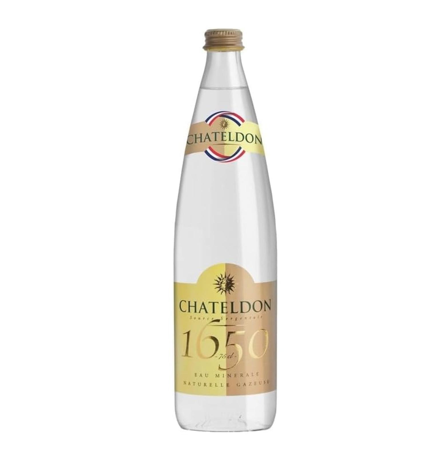 Chateldon sparkling water glass bottle 75cl - Pack of 12
