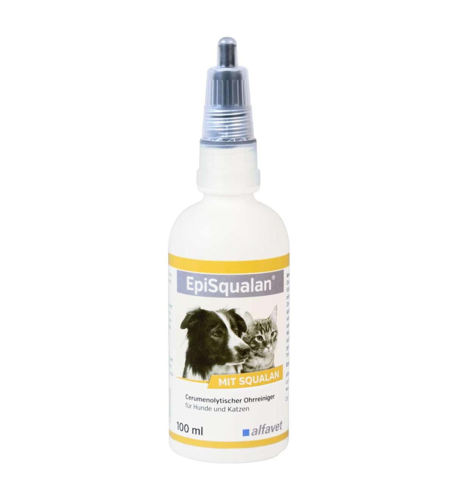 alfavet EpiSqualan ear cleaner with squalane very gentle for heavy ear wax for dogs and cats non-ototoxic 100ml
