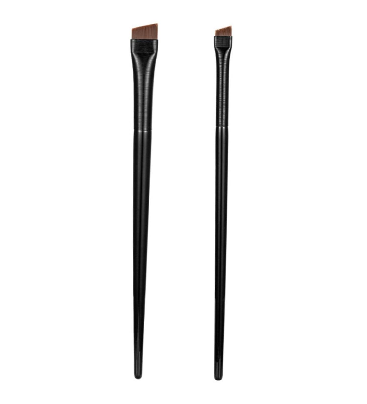 PLAFOPE 3 Sets Wood Black Ultra Thin Eyeliner Brow Brush Kit Eye Makeup Tool Flat Eyebrow Brush - Buy Online on GoSupps.com
