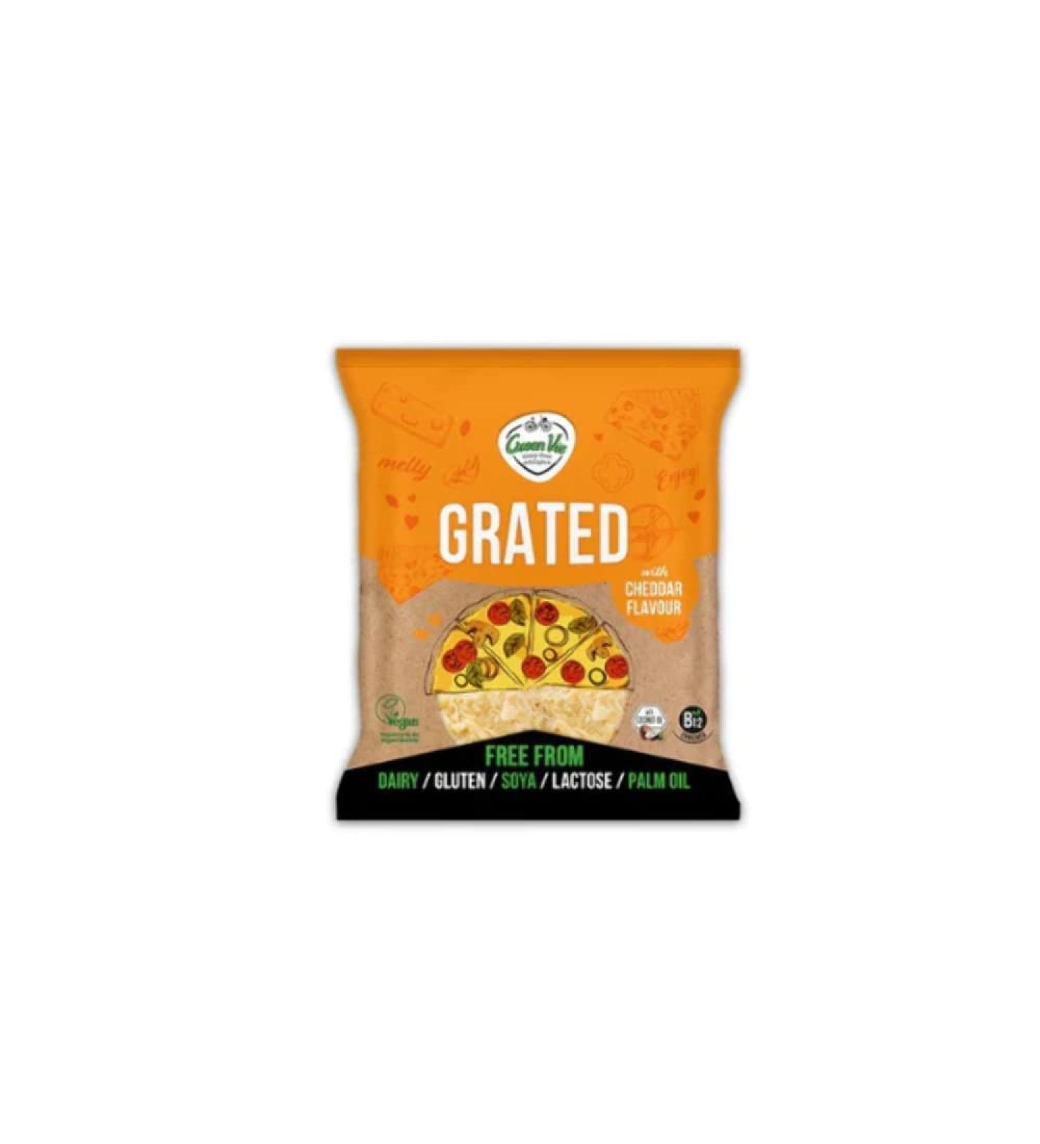 GreenVie Vegan Cheddar Flavor Grated 150g - Buy Online on GoSupps.com