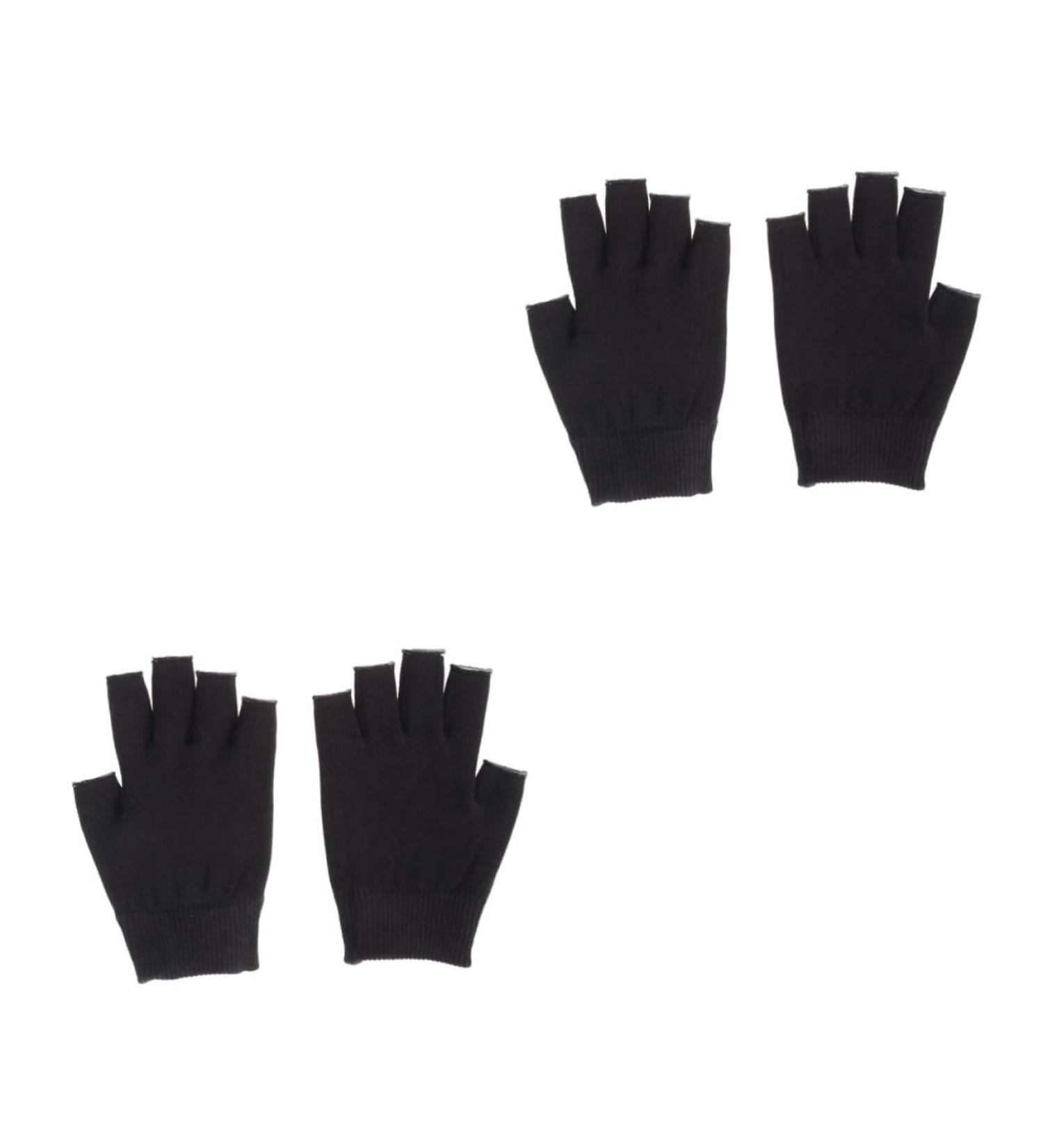 DOITOOL 2 Pairs Spa Glove Moisturizing Gloves Black Gloves Hydrating Glove Glove Gel Gloves Mositurizing Glove Fingerless Apparel - Buy Online on GoSupps.com