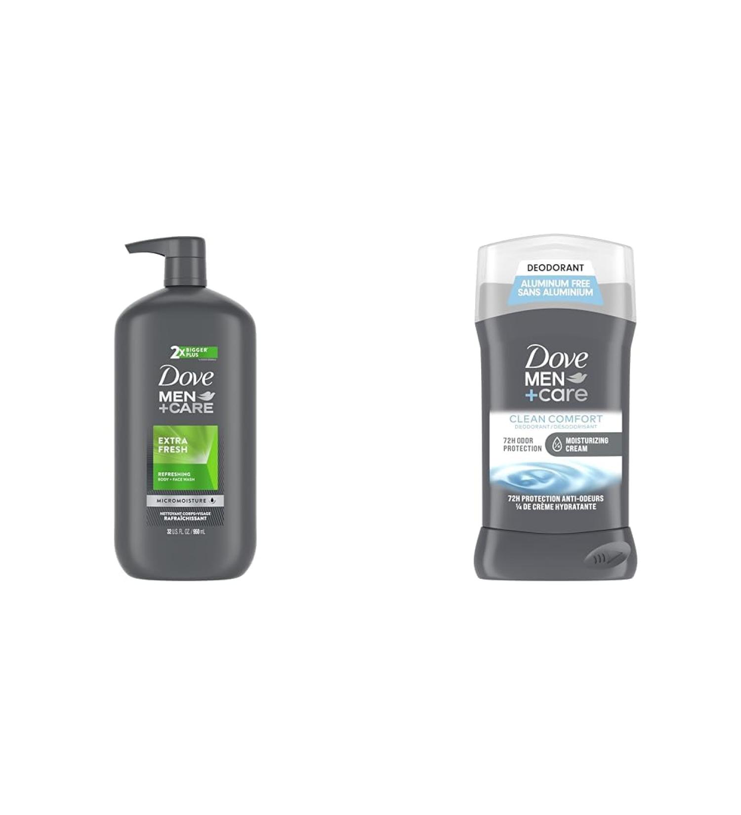 Dove Men+Care Body Wash 950 ml + Dove Men+Care Deodorant Stick 85 g Extra Fresh + Care deodorant - Buy Online on GoSupps.com