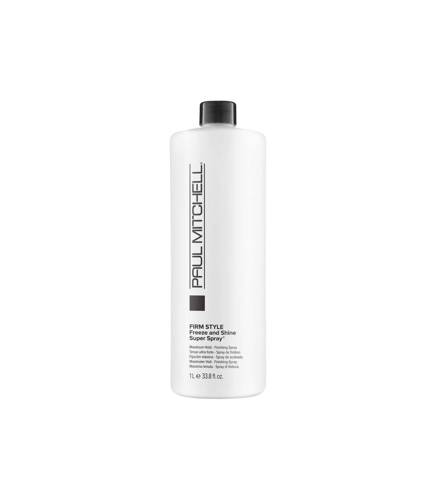 Paul Mitchell Freeze and Shine Super Hairspray - Maximum Hold for Coarse Hair 33.8 Fl Oz | Shiny Finish Hair Spray - Buy Online on GoSupps.com