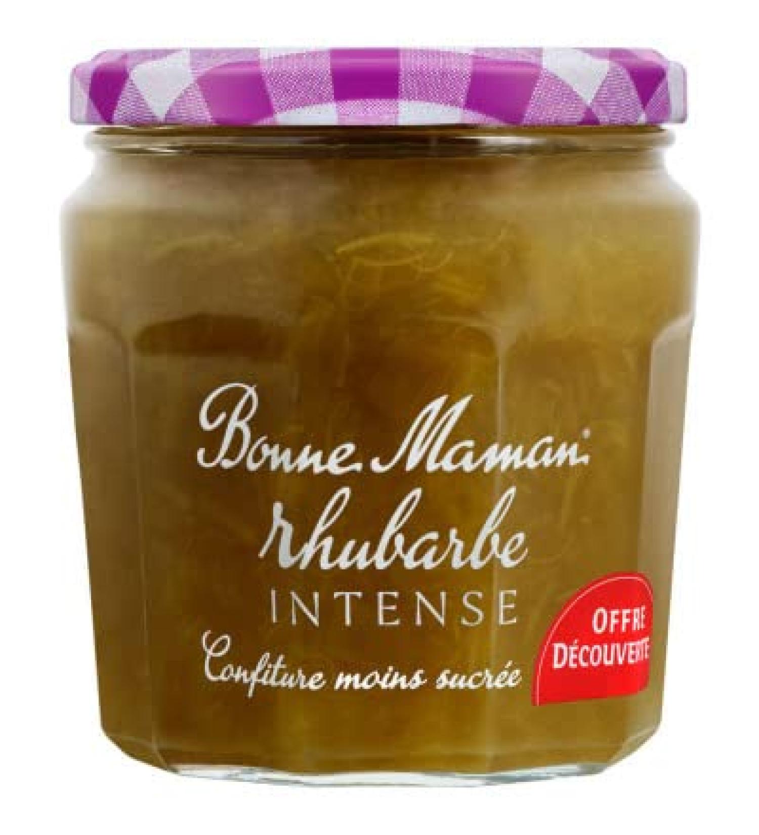 Bonne Maman Rhubarbe intense 335g od&brd - Le pot de 335g