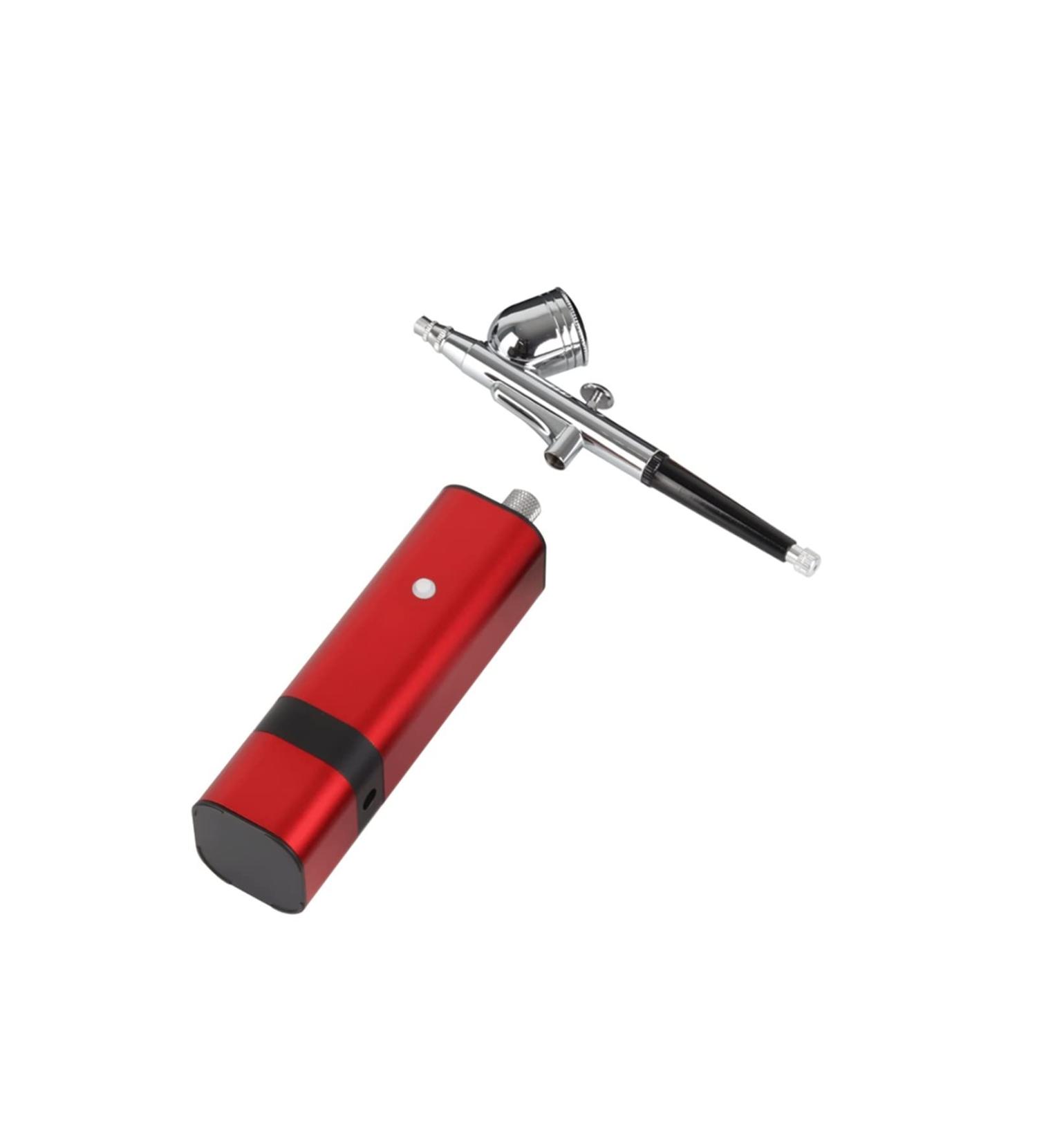 Universal Paint Spraye Rechargeable Airbrush Kit with Gravity Type Spray Gun for Art Model Body Paint Artist Makeup Nail Tattoos Cake Tools Painting Varnishing Lacquering - Buy Online on GoSupps.com