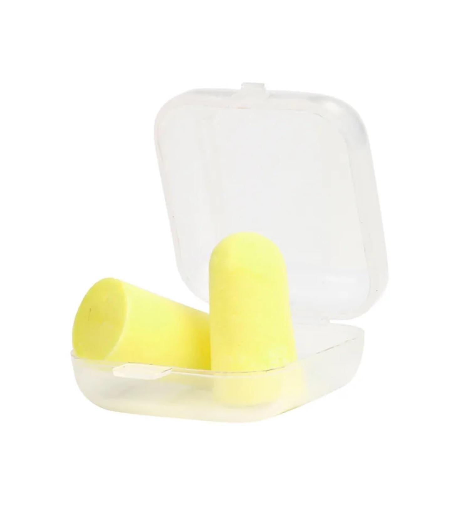 Soft Foam Tapered Ear Plugs for Travel | Sleep & Noise Prevention | Yellow Hearing Protection - Buy Online on GoSupps.com