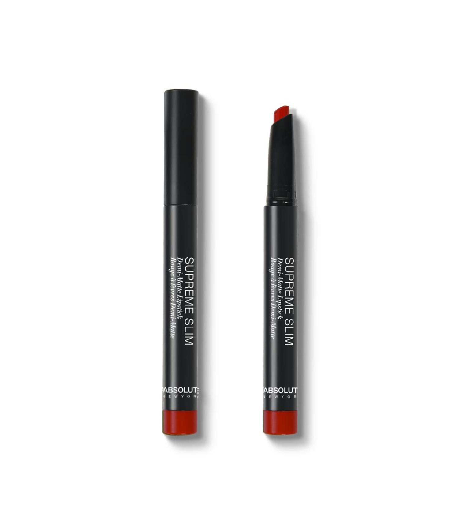 Absolute New York Demi-Matte Supreme Slim Lipstick in Poppy Field - Long-Lasting Lip Color - Buy Online on GoSupps.com