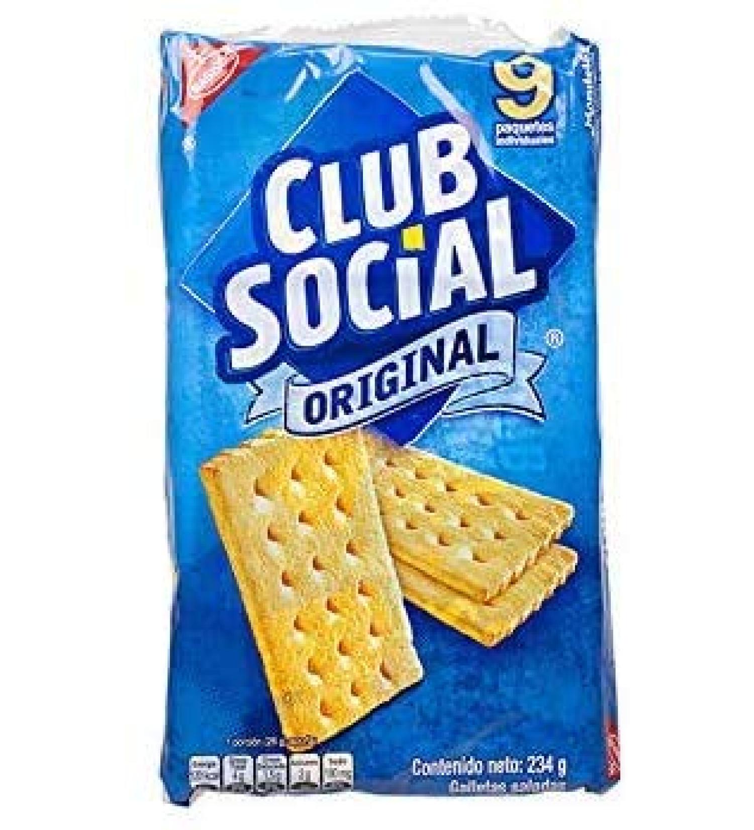 CLUB SOCIAL Original - Salt Crackers - Saladas Galletas 234g - Buy Online on GoSupps.com