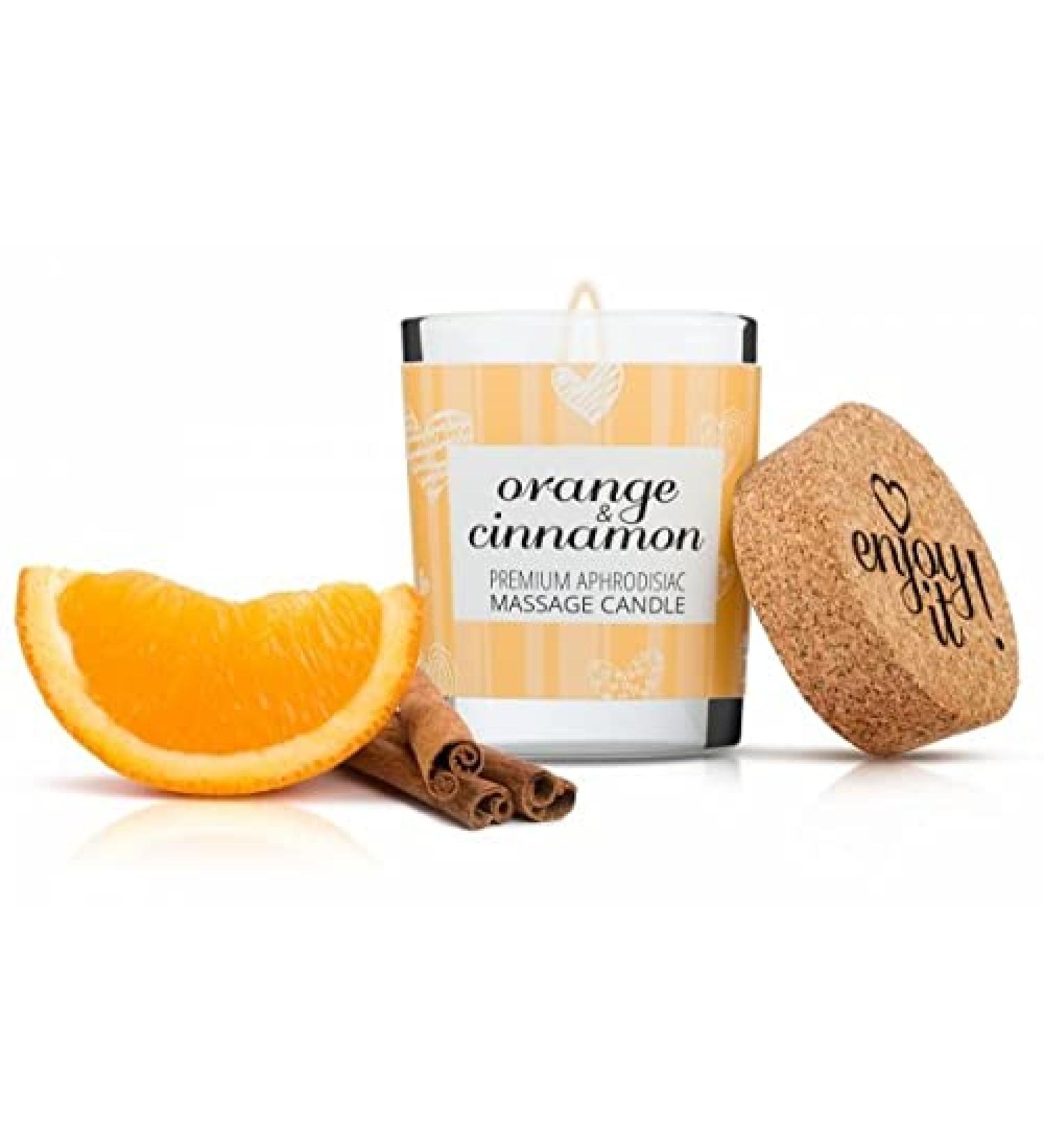 Buy 70ml Orange & Cinnamon Massage Candle - MAGNETIFICO Enjoy It! | International Shipping Available - Buy Online on GoSupps.com