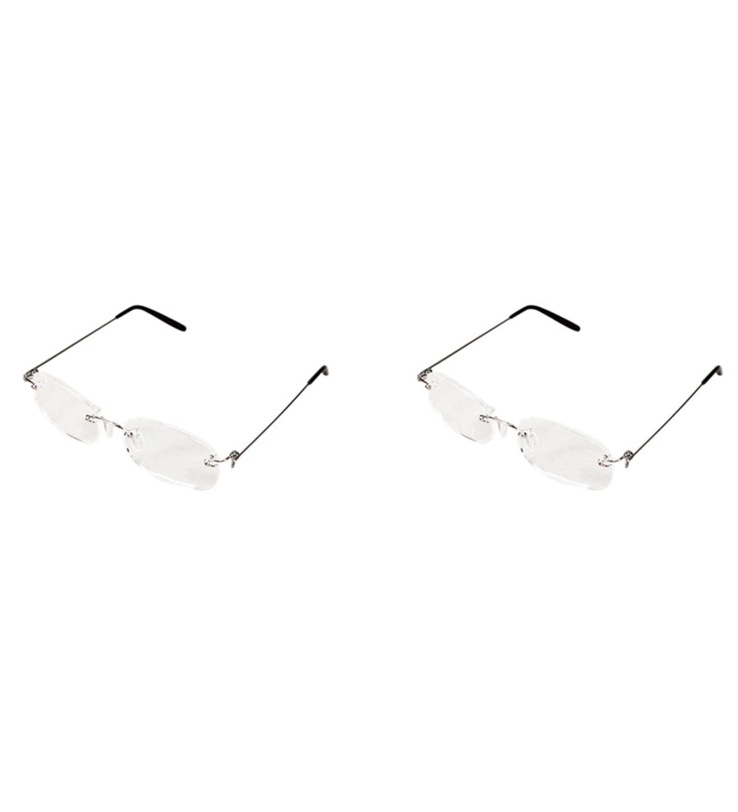 Buy 2X Unisex Flexible Frameless Reading Glasses 3.00 with Case - Lightweight & Stylish for Global Shipping - Buy Online on GoSupps.com