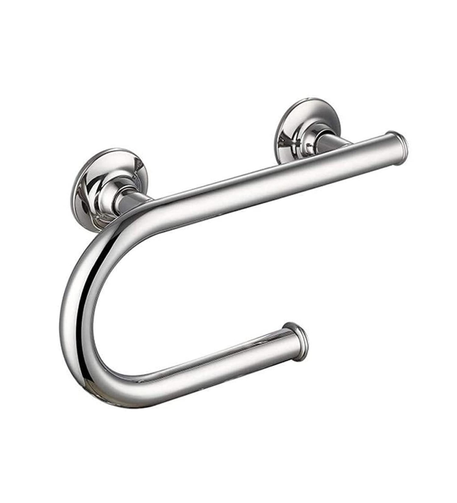 Toilet Paper Holder Self Tissue Roll Towel Holder for Bathroom Kitchen Stick on Wall Stainless Steel Brushed