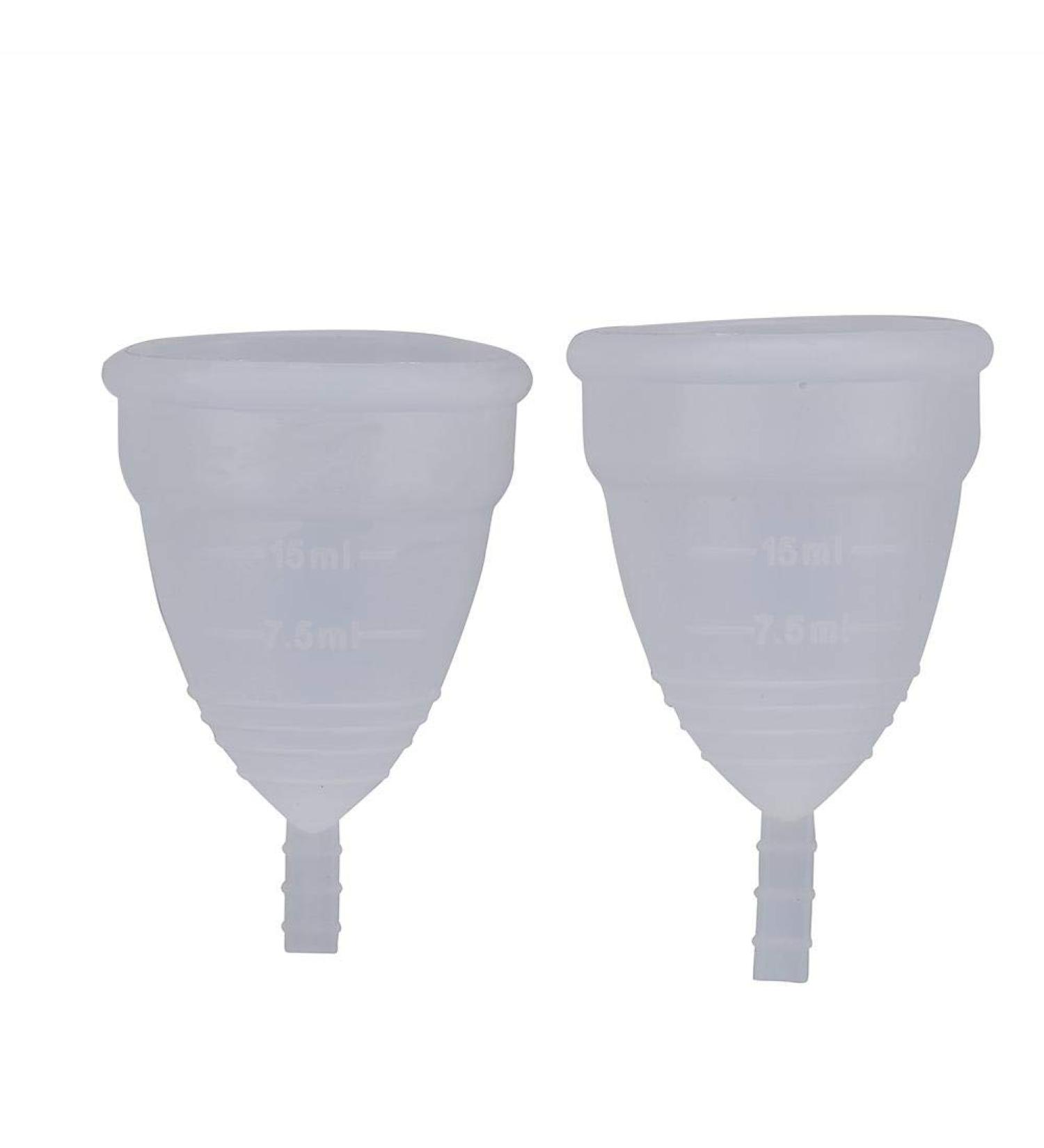 Buy 2PCs Reusable Menstrual Cup Set for Women - Leak-Proof & Eco-Friendly Menstrual Accessories - Buy Online on GoSupps.com