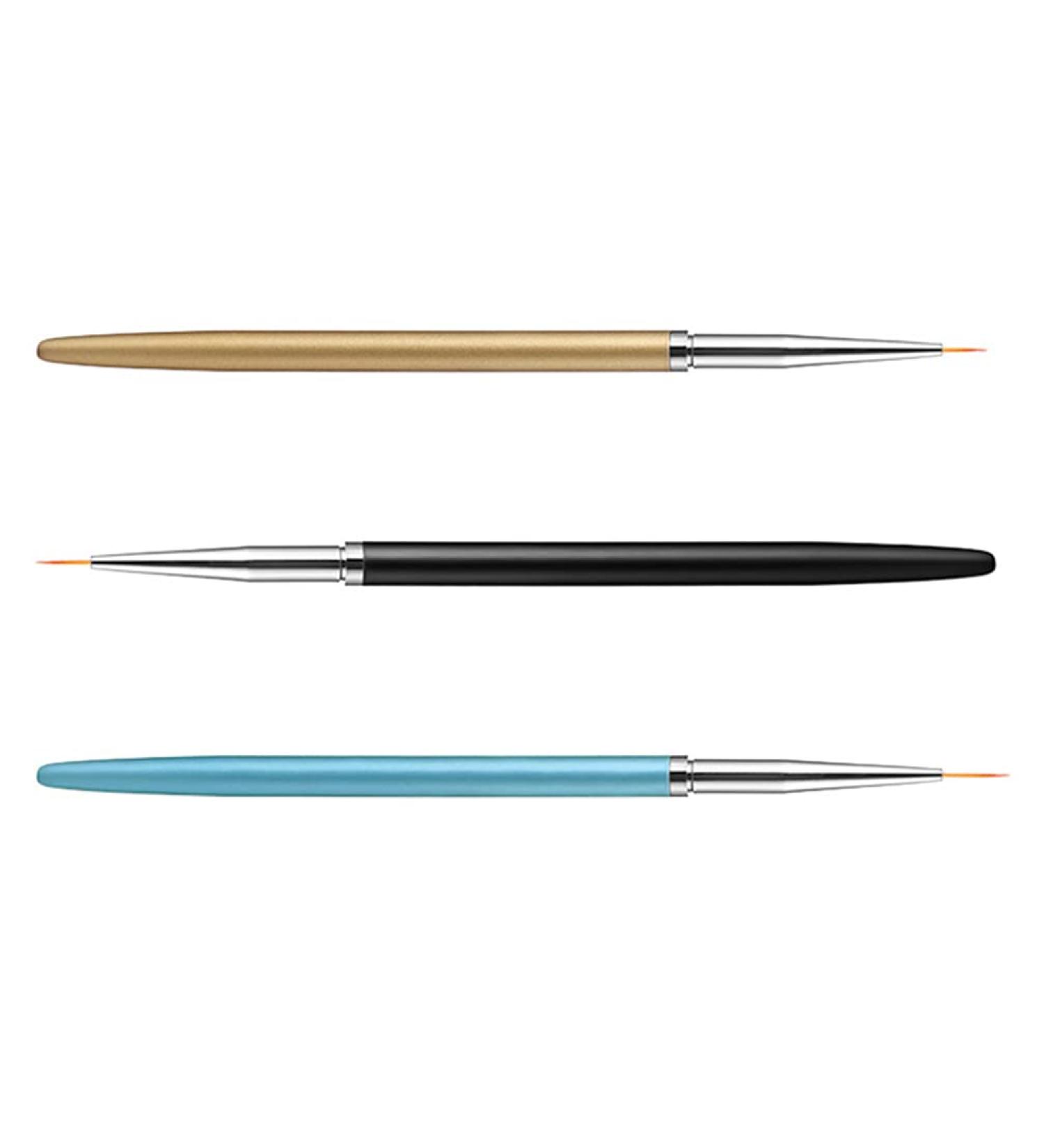 Shop Minkissy 3-Piece Nail Art Pen Set - DIY Manicure Brushes for Perfect Nail Designs | International Shipping - Buy Online on GoSupps.com