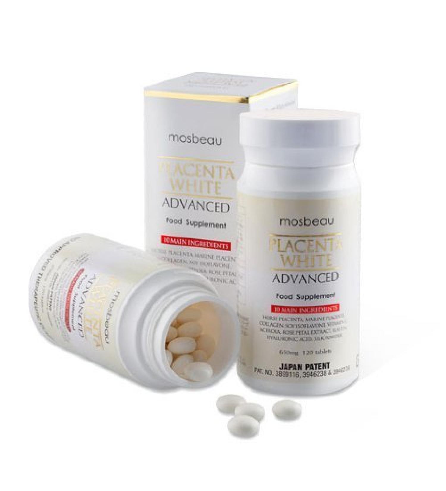 Placenta White Advanced Skin Whitening Tablets