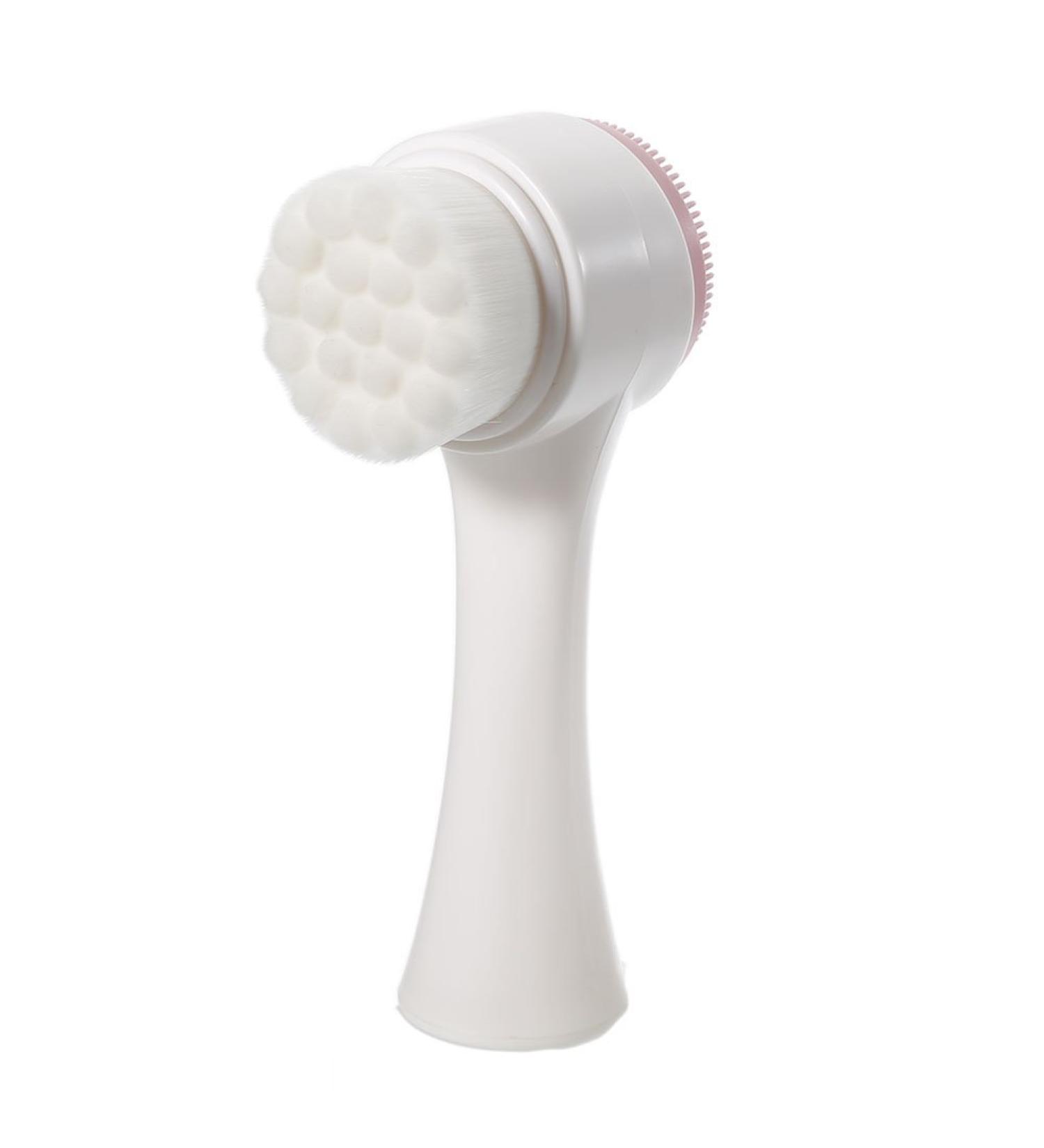 Silicone Face Cleaning Brush & Massager - Double Head Facial Cleaner for Women | Perfect Gift - Buy Online on GoSupps.com
